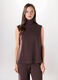 Tricot smanicato misto viscosa donna_0