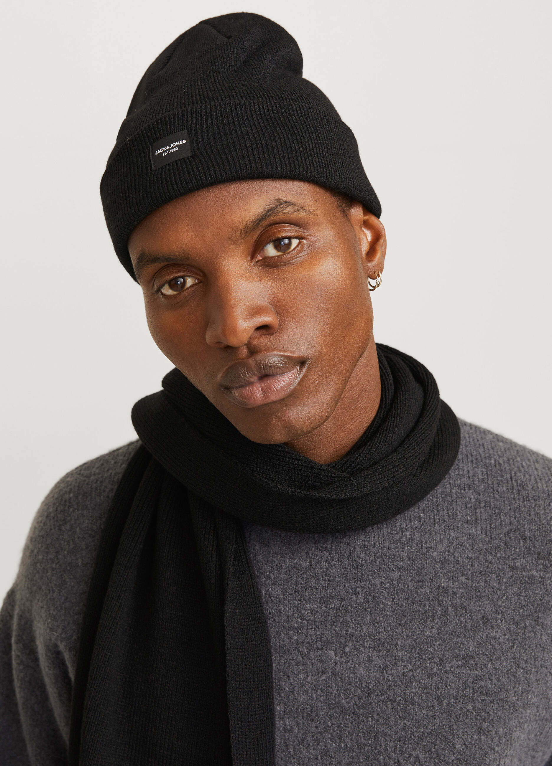 Sciarpa in maglia uomo