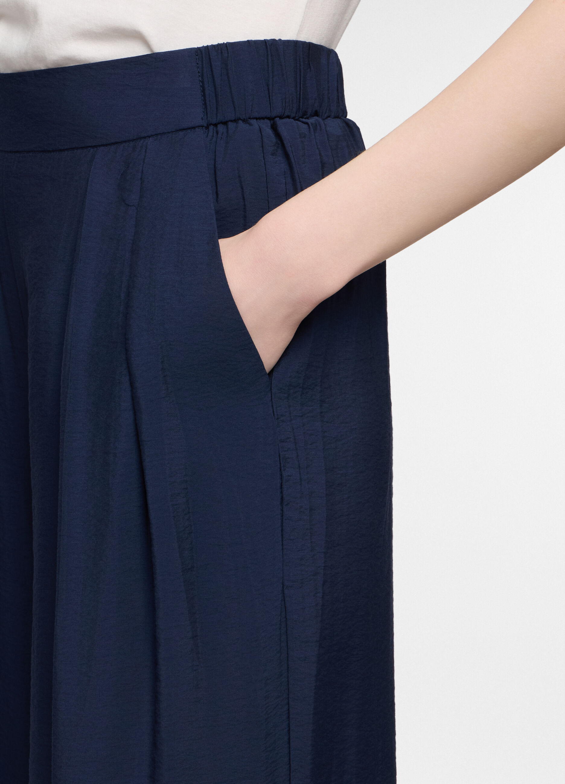 Pantaloni wide leg misto viscosa donna_2