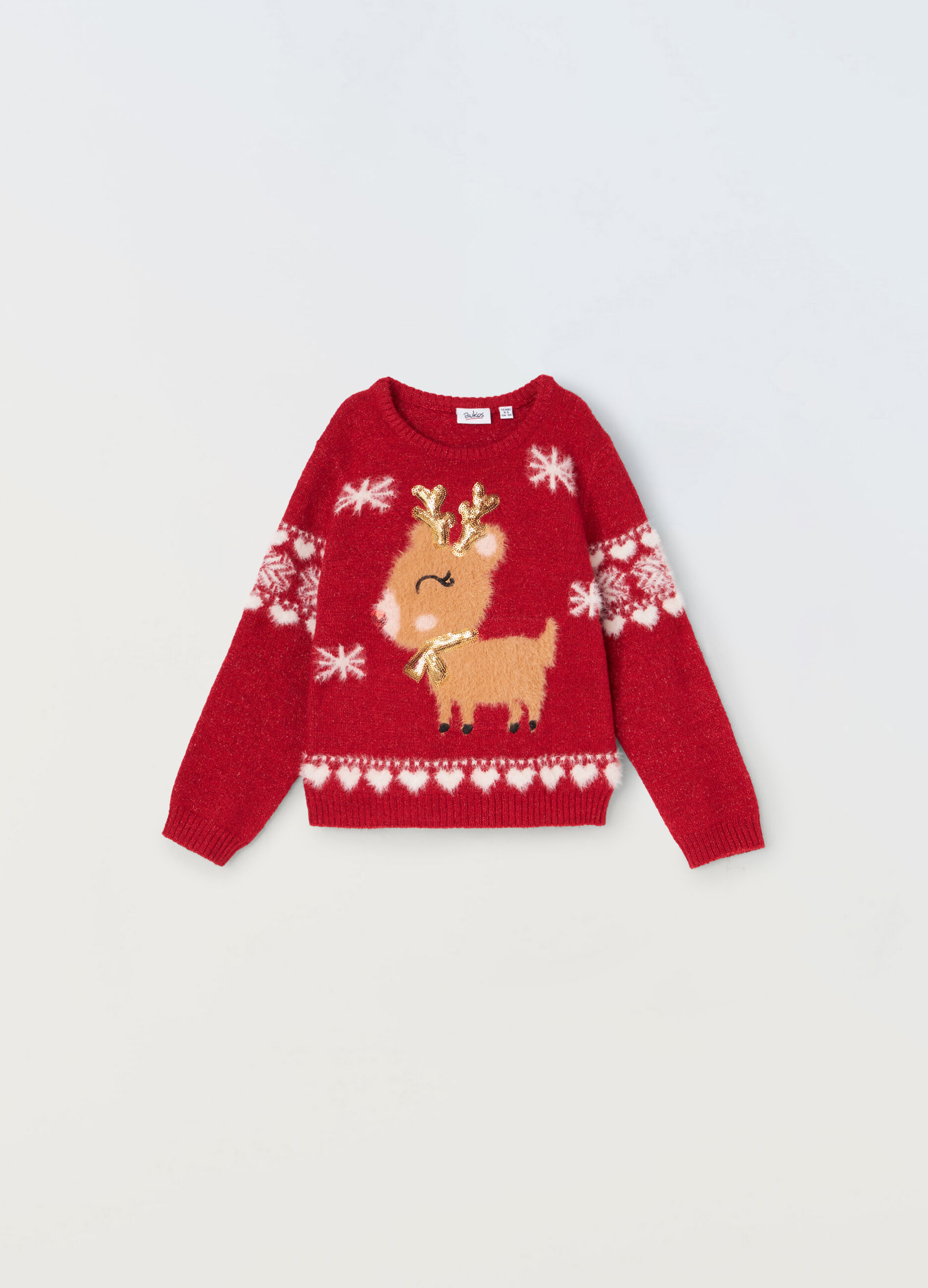Girocollo tricot Natale bambina_0