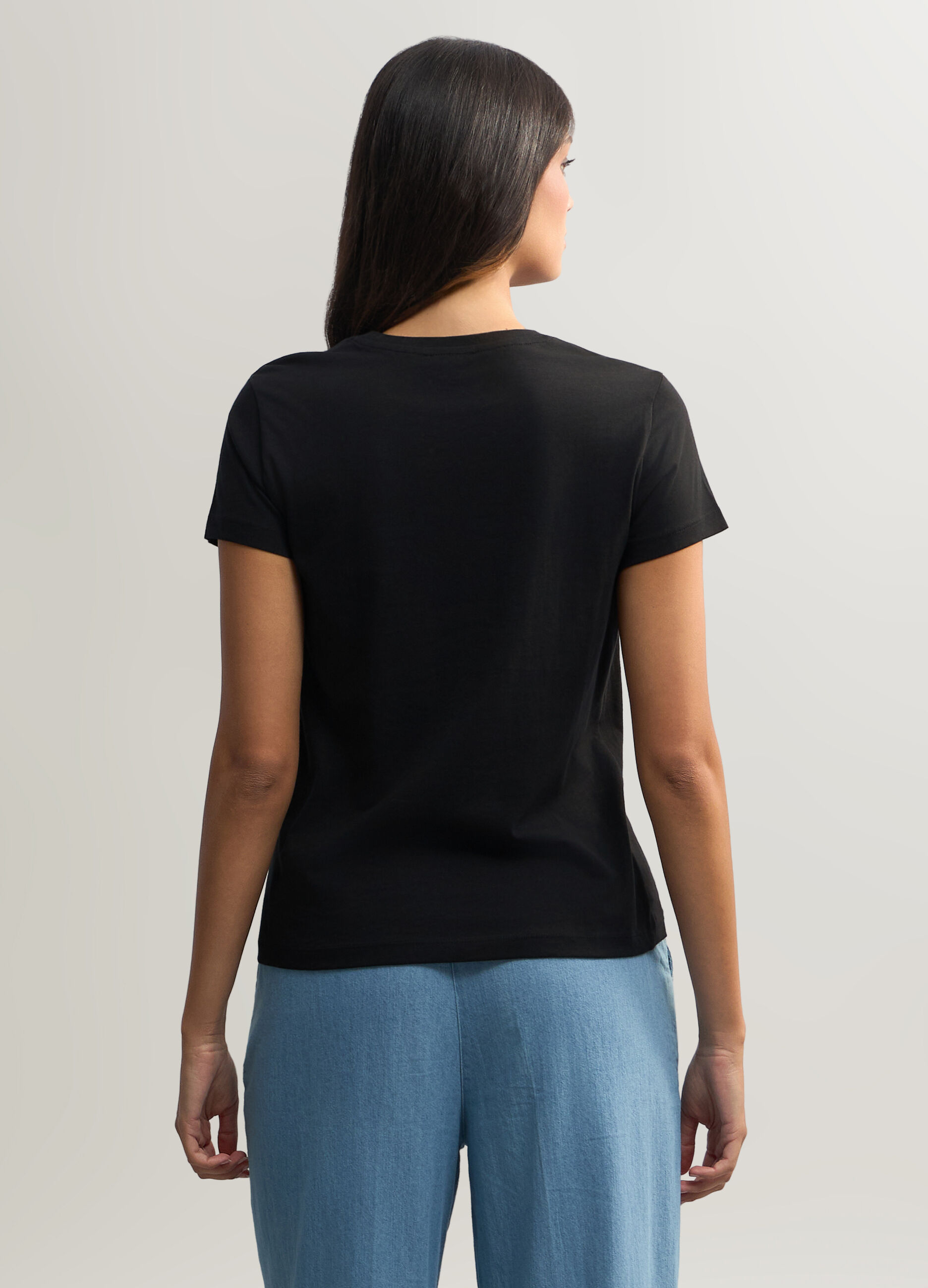 T-shirt girocollo donna_1
