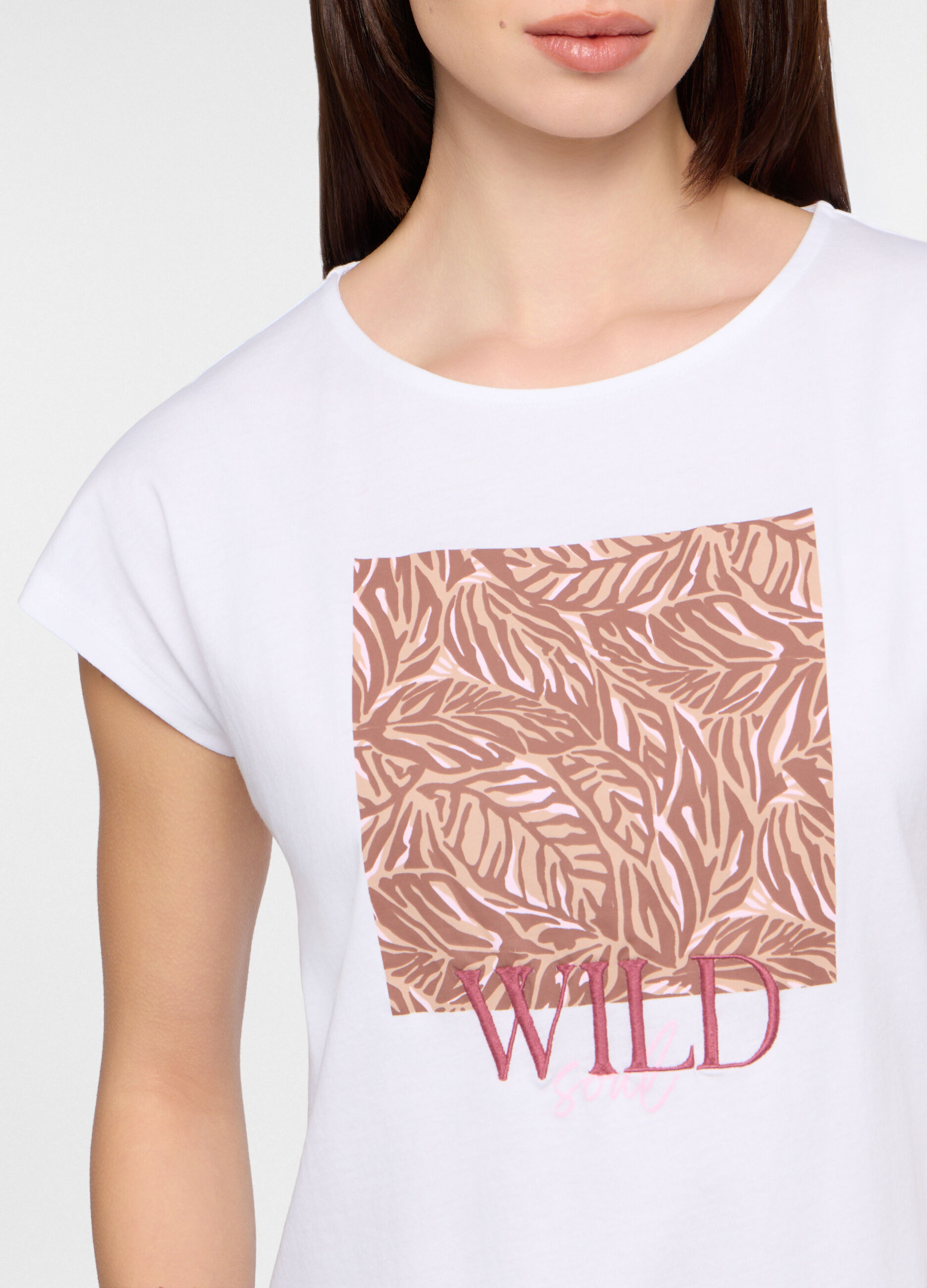 T-shirt girocollo donna_2