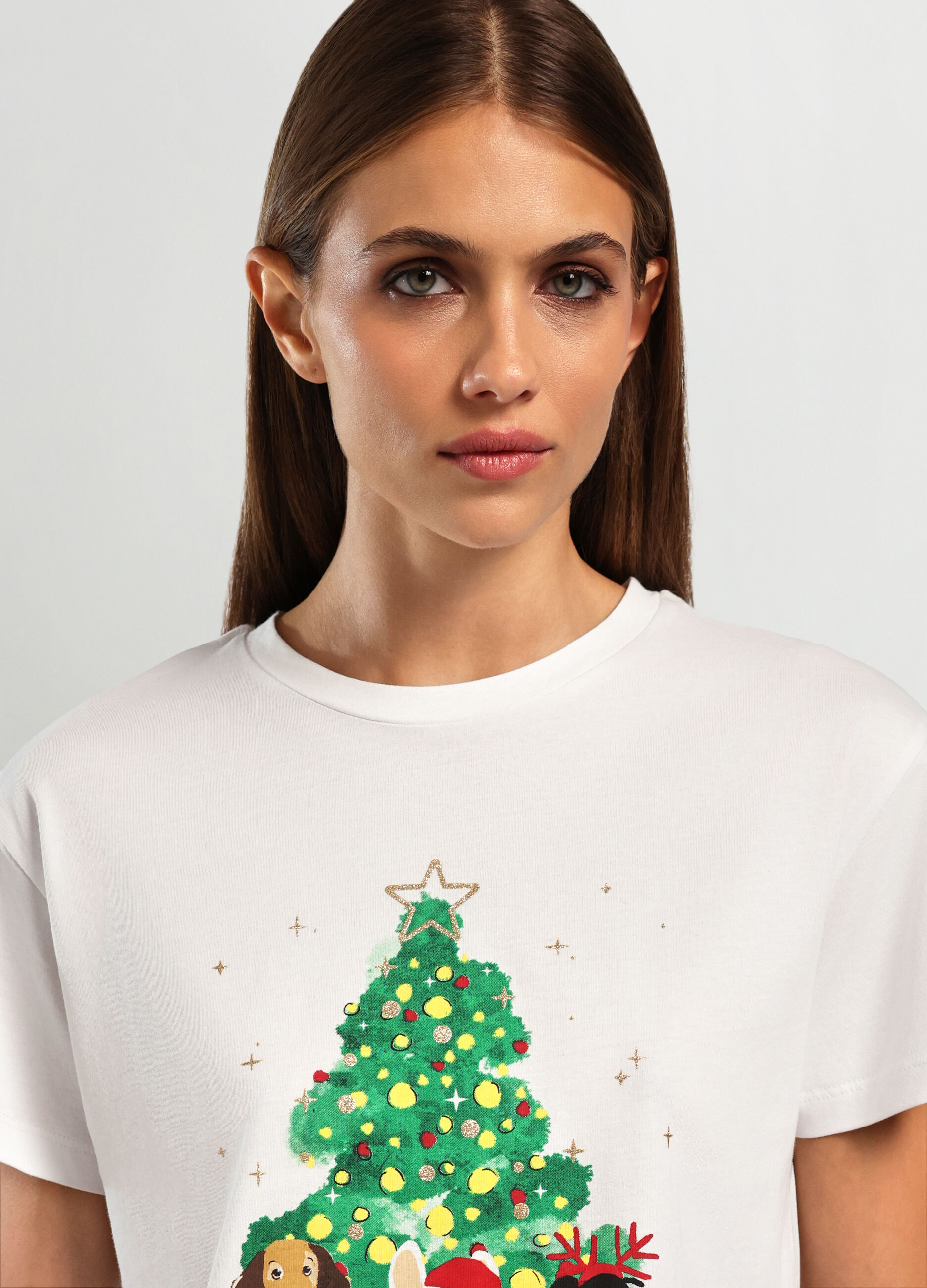 T-shirt in puro cotone donna_2