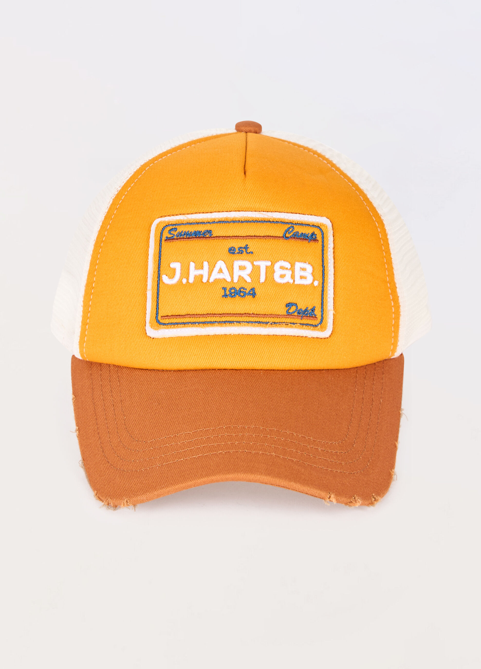 Trucker hat in cotone e rete uomo_0