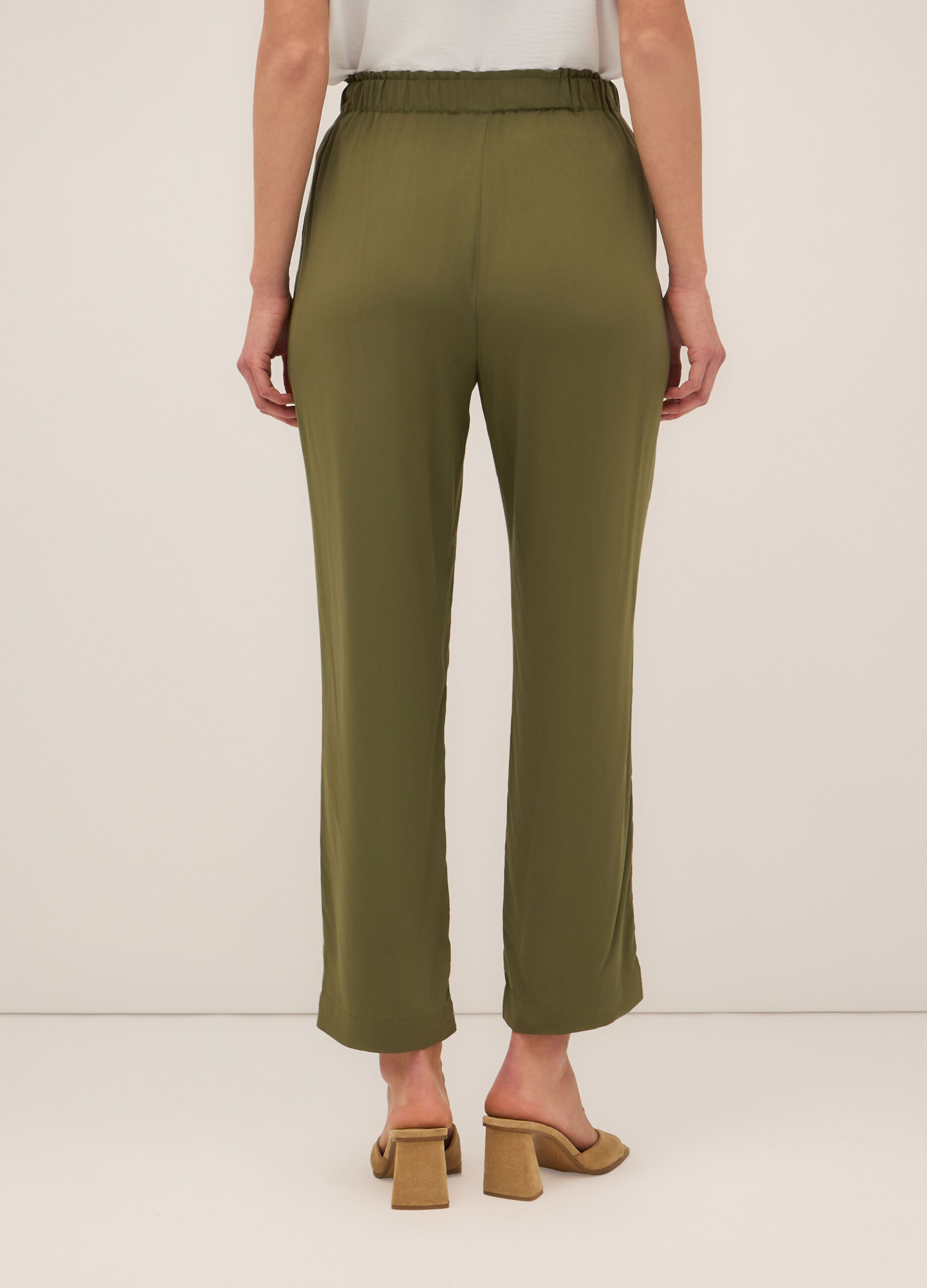 Jogger in pura viscosa donna_1