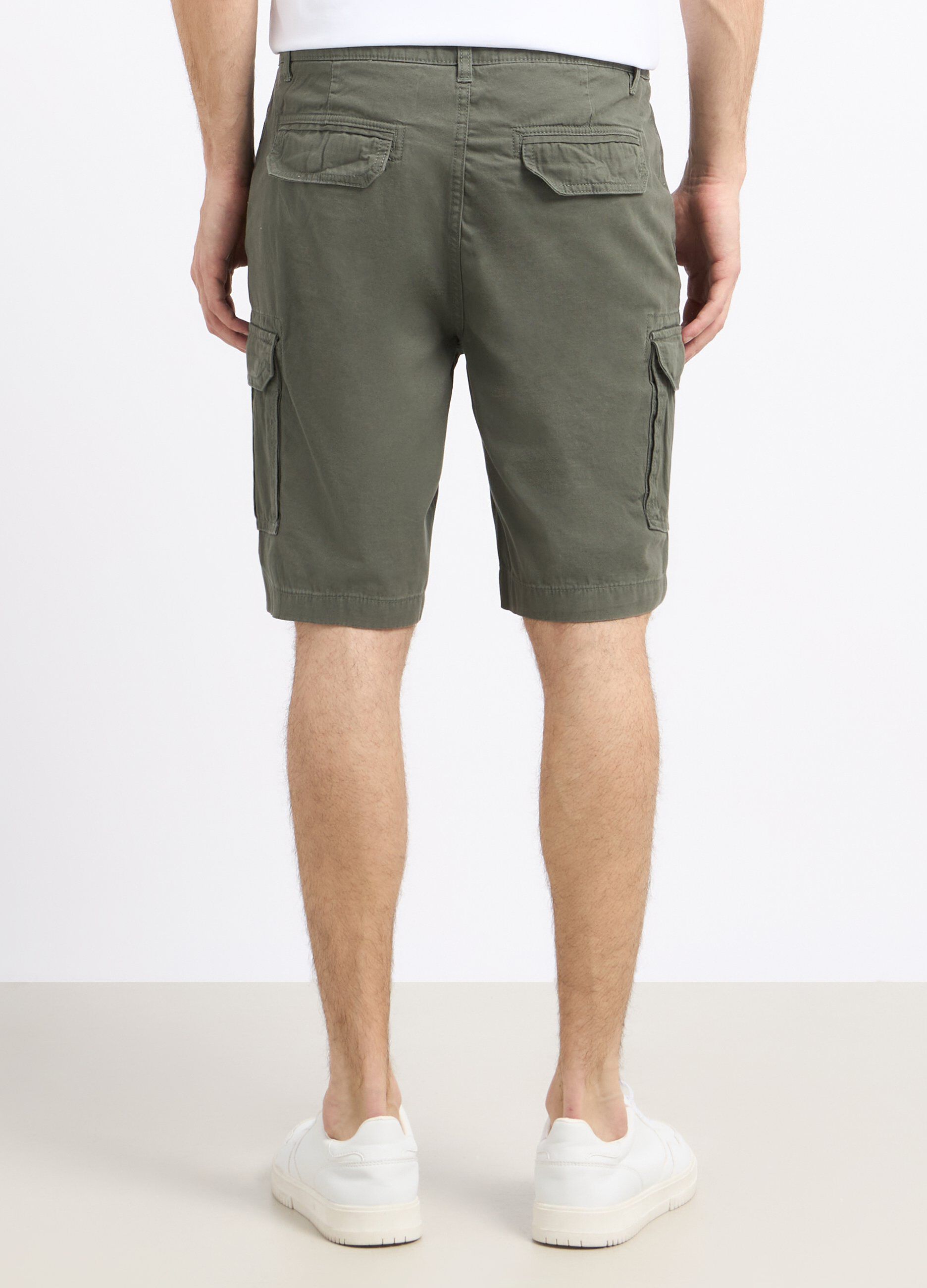 Shorts cargo in puro cotone uomo_1