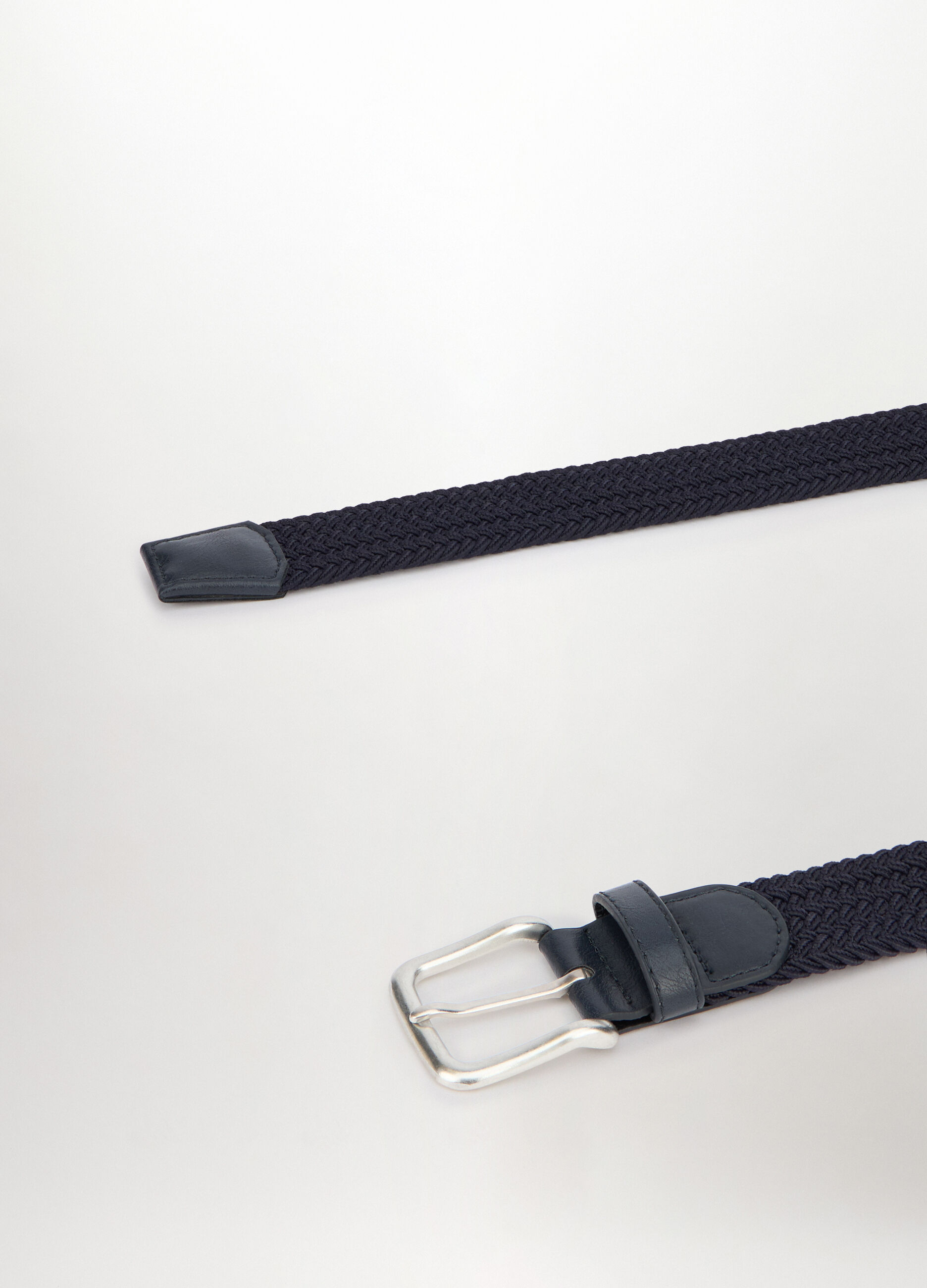 Cintura intrecciata con inserti in ECOpelle uomo_1