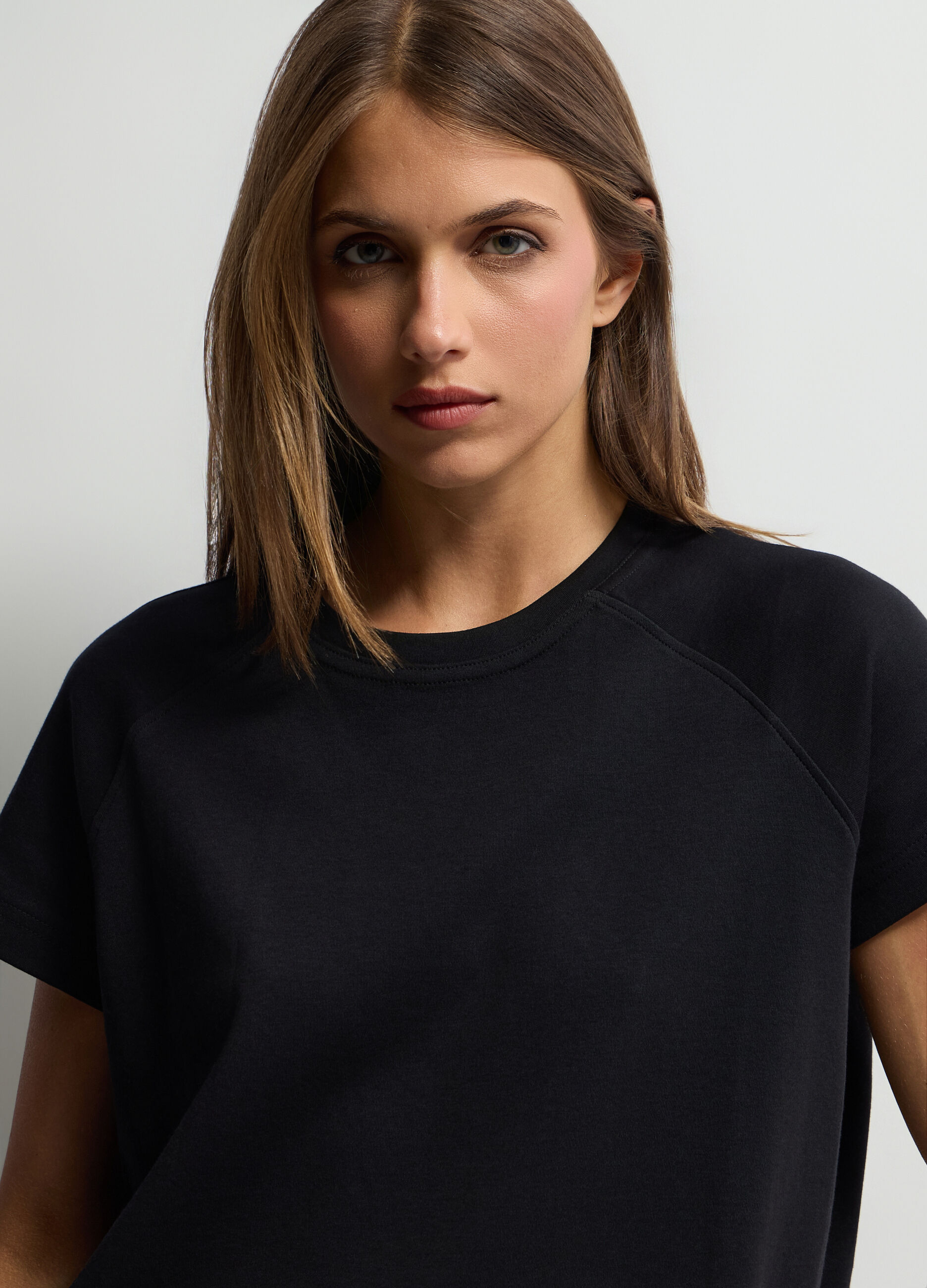 T-shirt Fit over girocollo donna_2