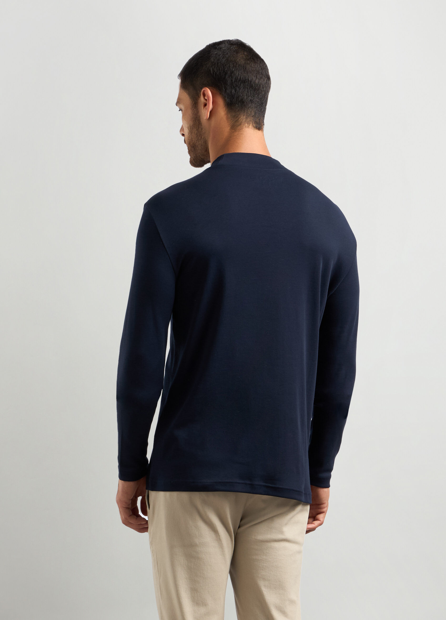 Lupetto in interlock di puro cotone uomo_1