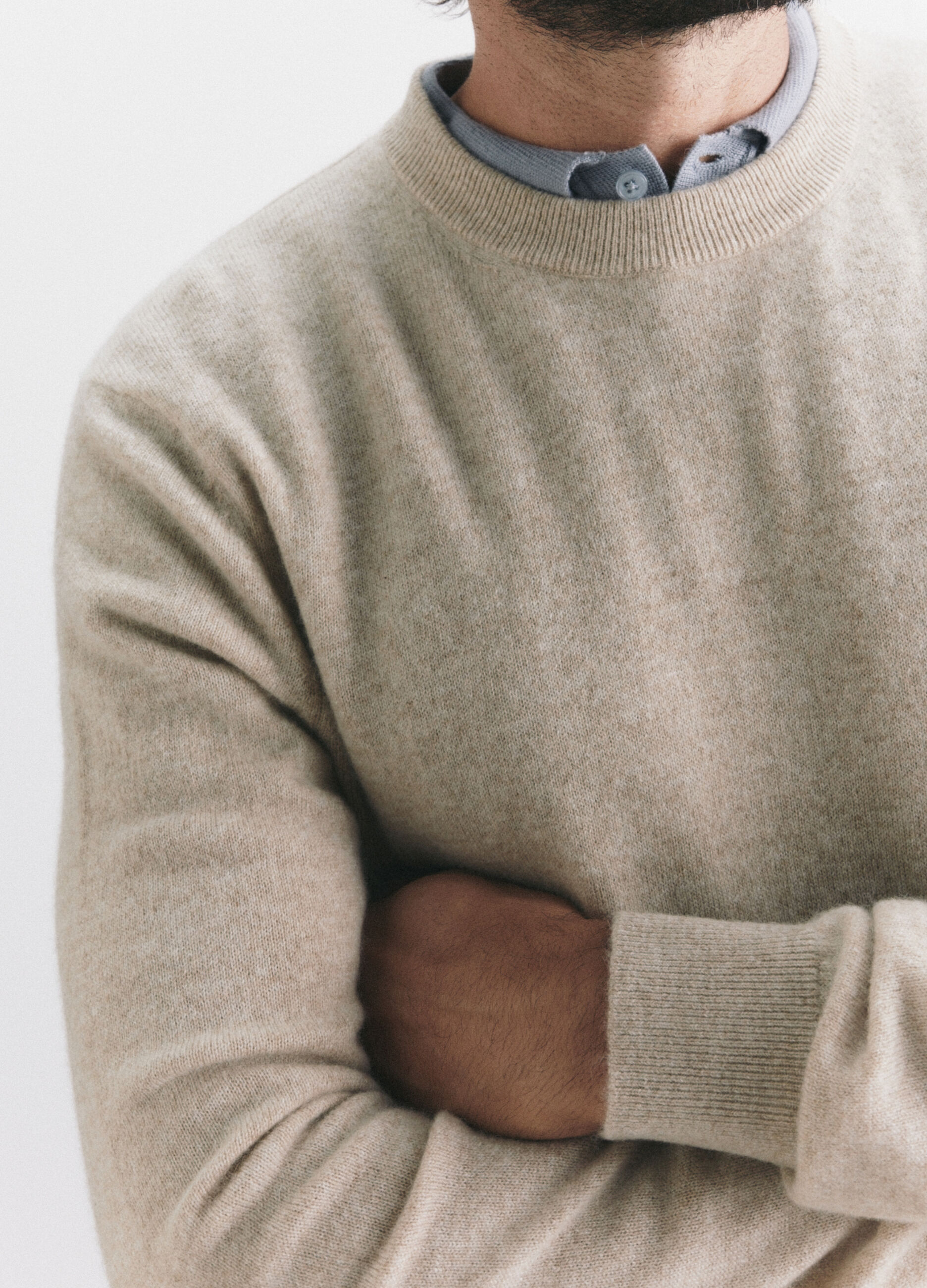 Maglione girocollo in cashmere uomo_3