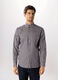 Camicia regular button-down a quadretti uomo_0