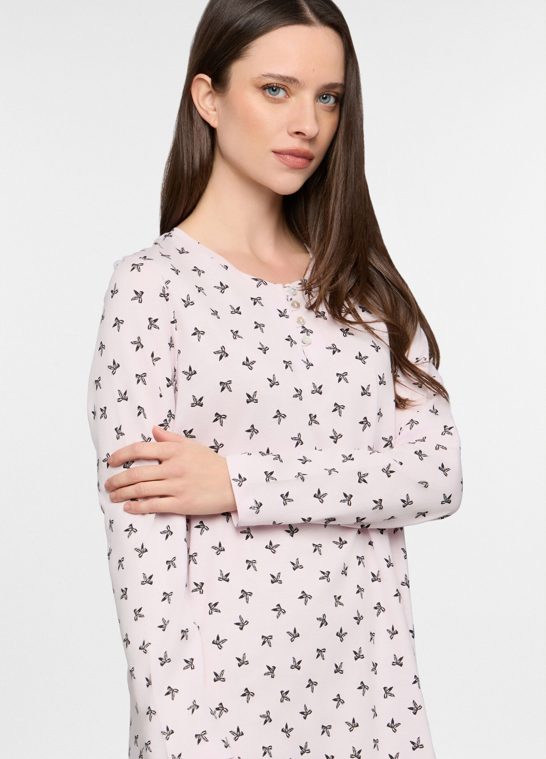 Camicia da notte in jersey donna_2