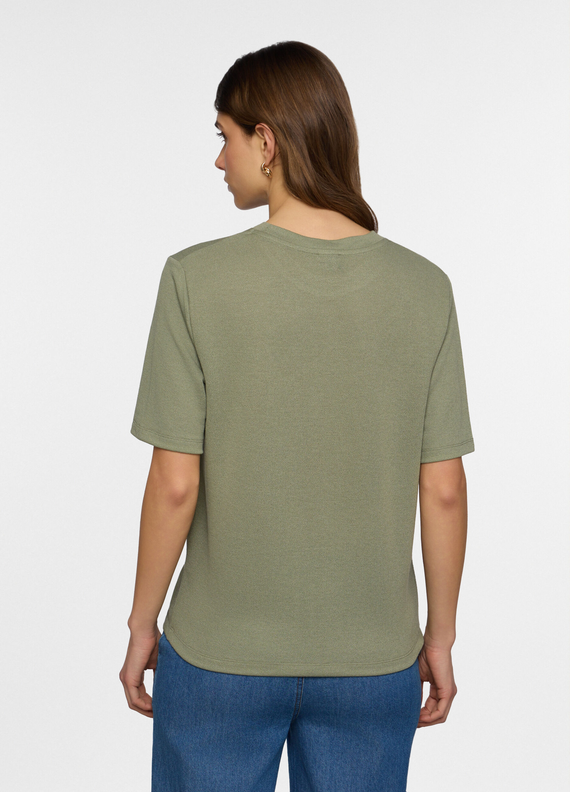 T-shirt girocollo stretch donna_1