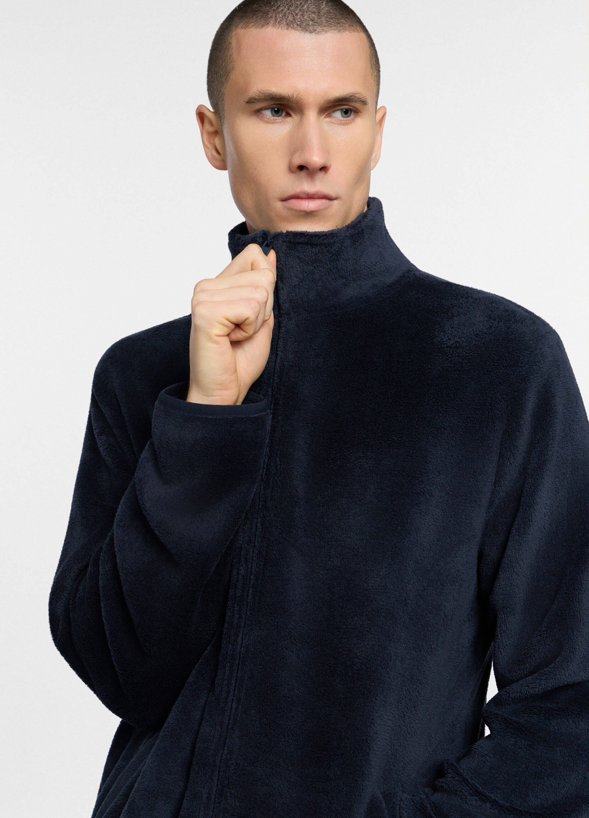 Felpa pigiama in pile uomo_2