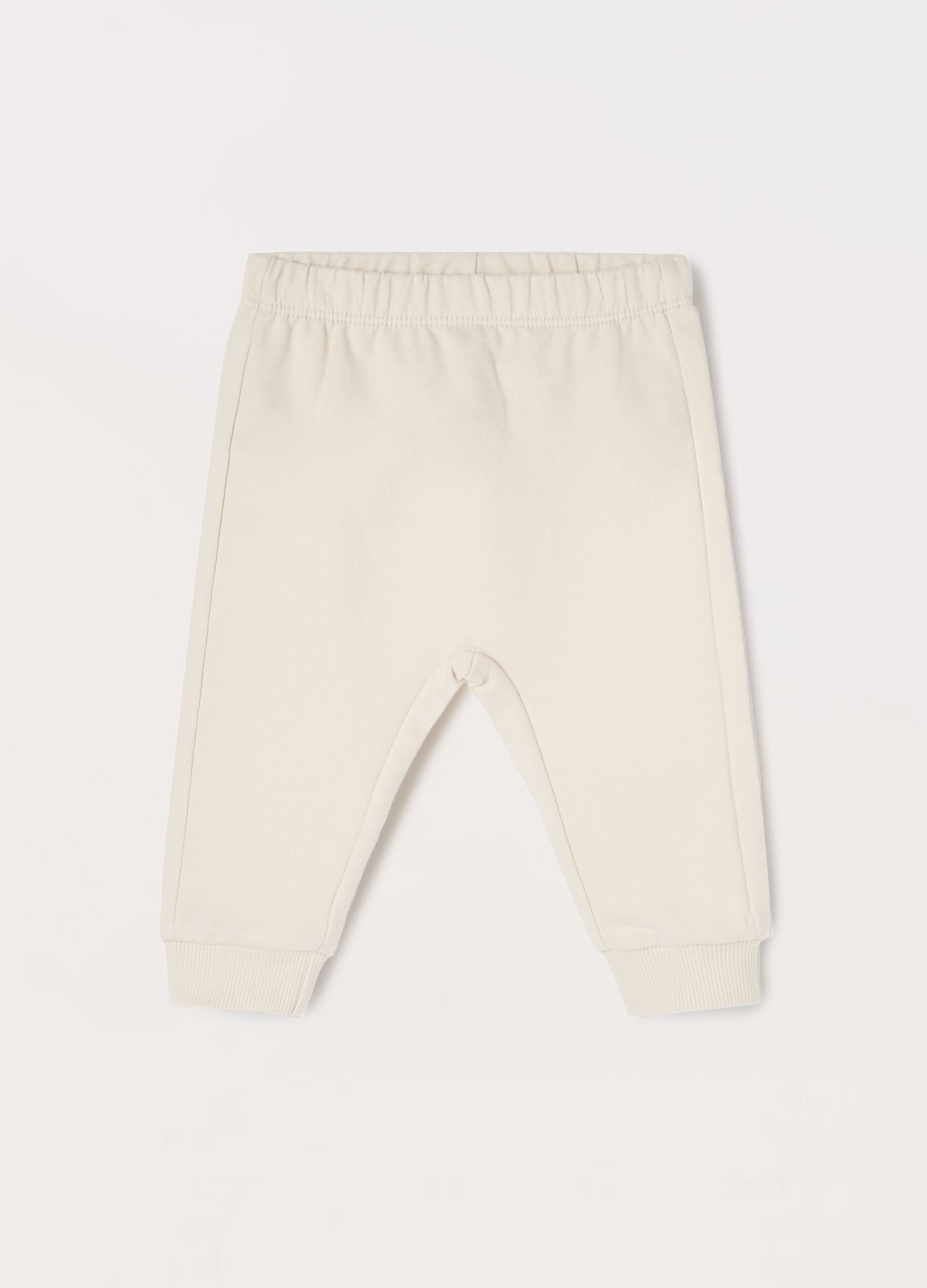 Joggers in french terry di puro cotone neonato_0