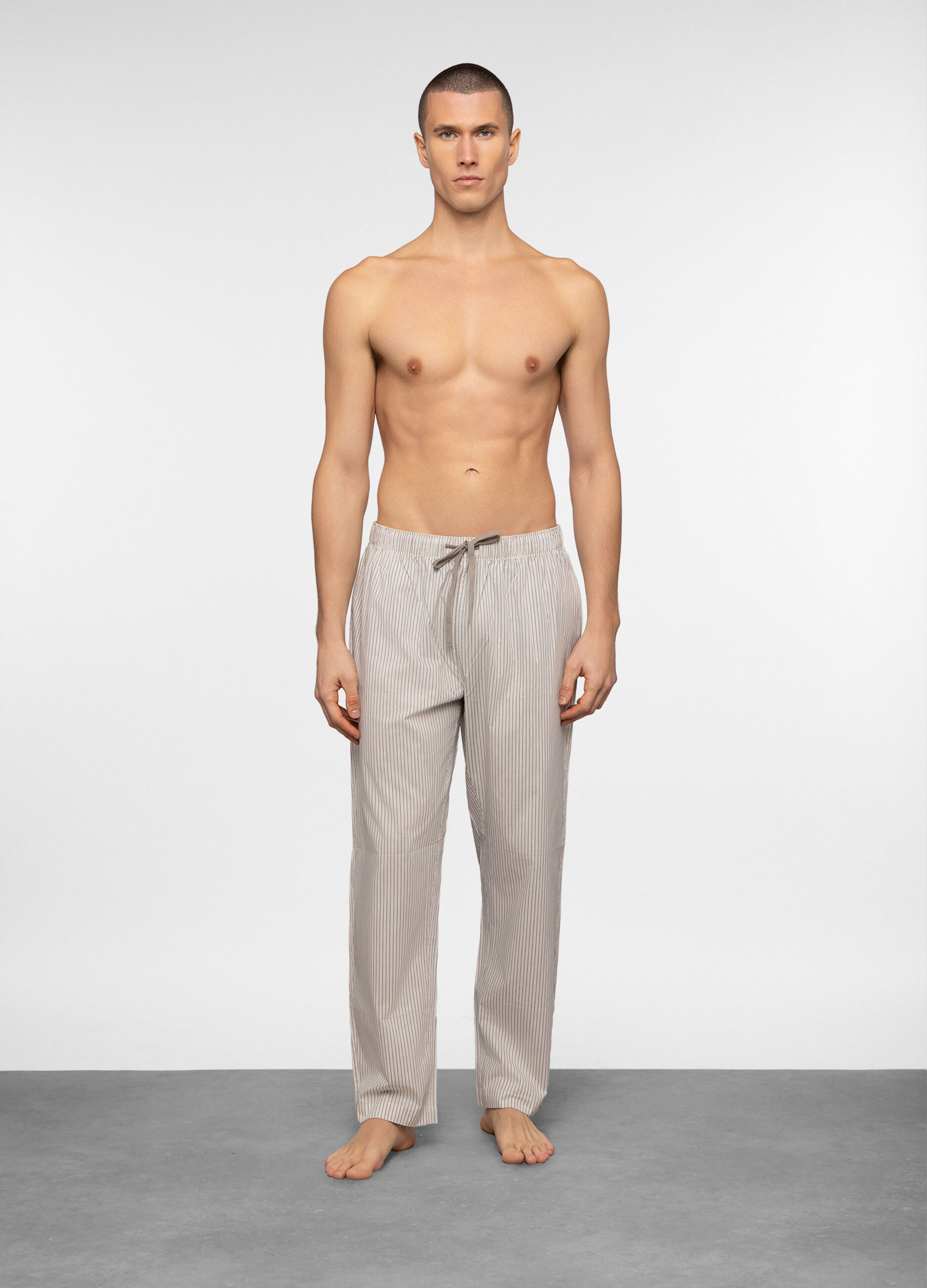Pantaloni pigiama in tela di cotone uomo_0