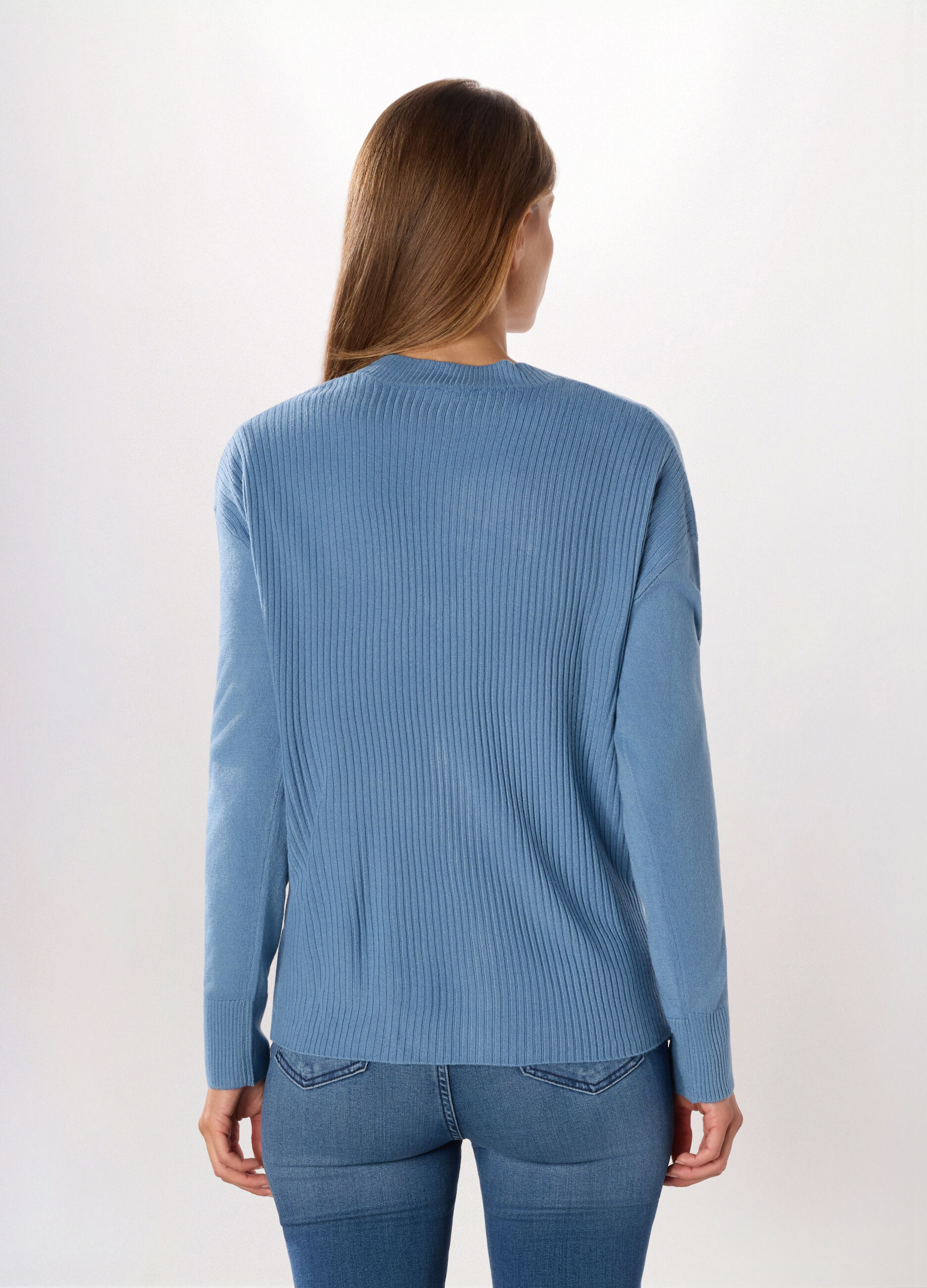 Cardigan con scollo a V donna_1