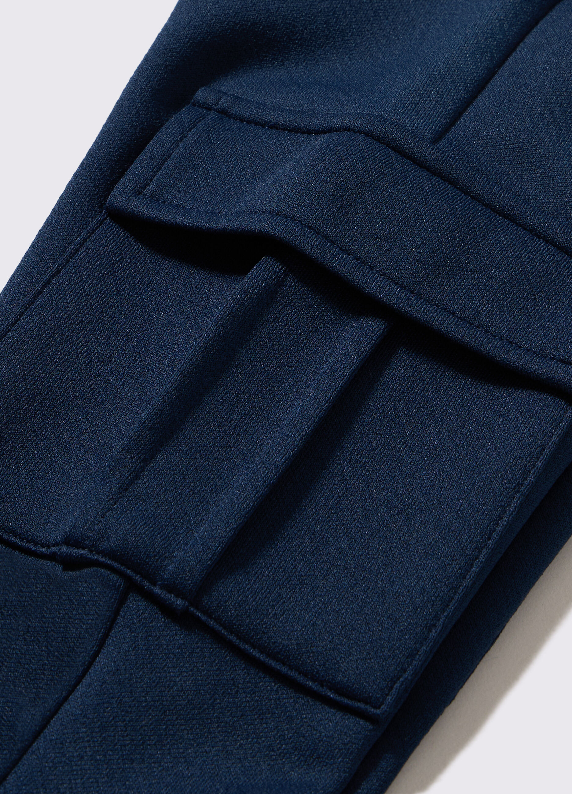 Pantaloni cargo in misto cotone stretch bambina_1