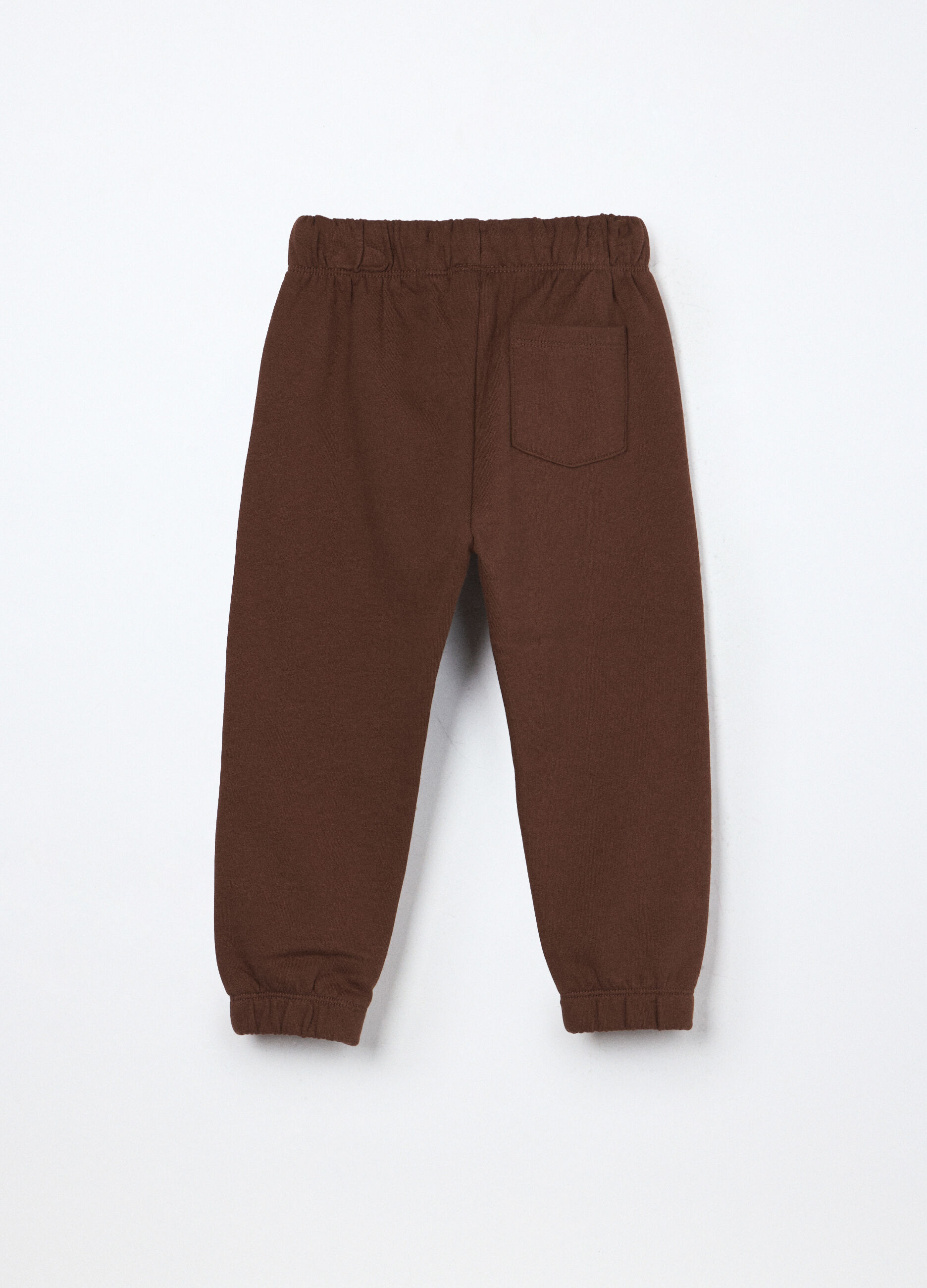 Joggers in puro cotone fleece neonato_1