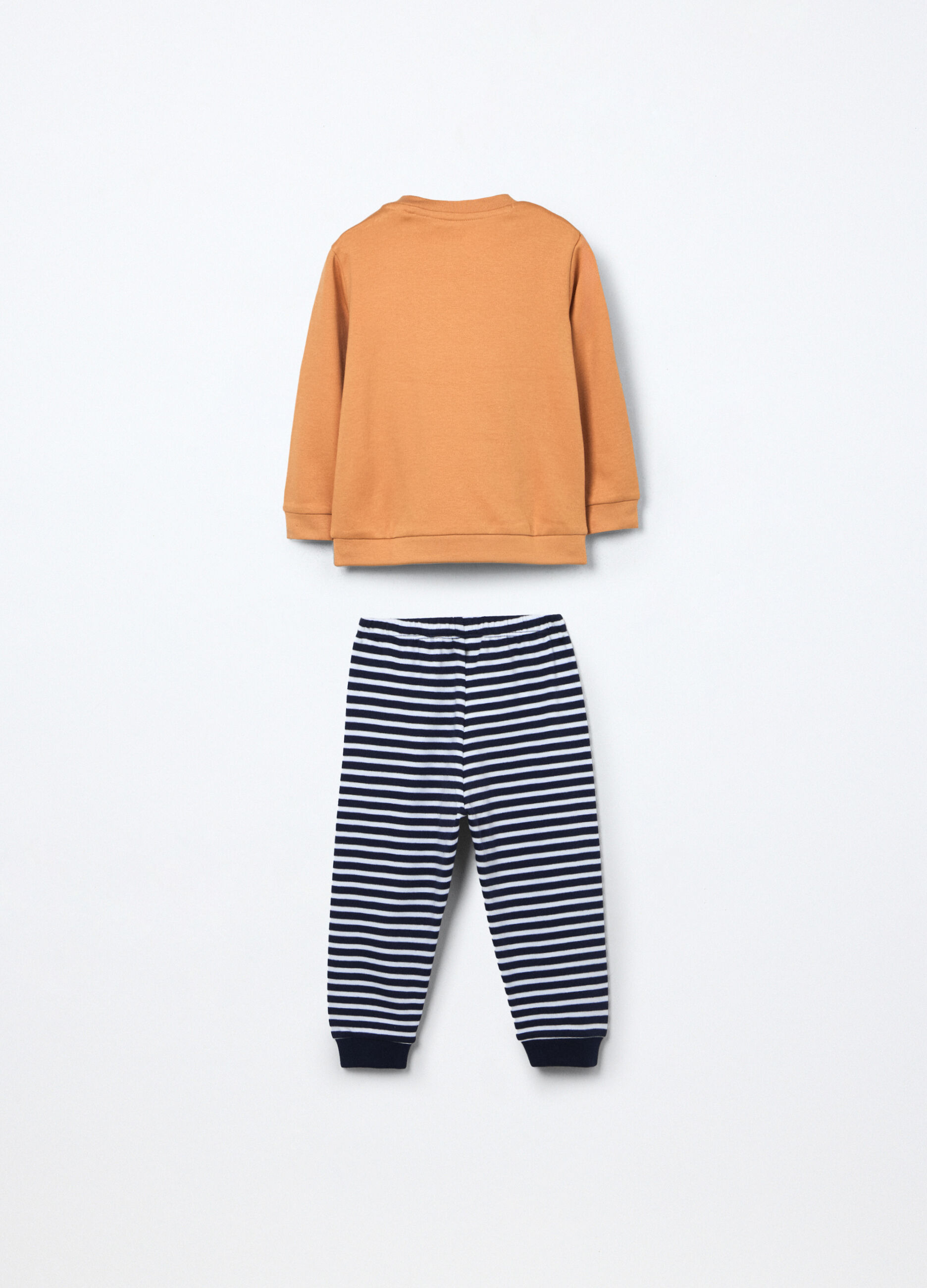 Set pigiama in interlock di puro cotone neonato_1
