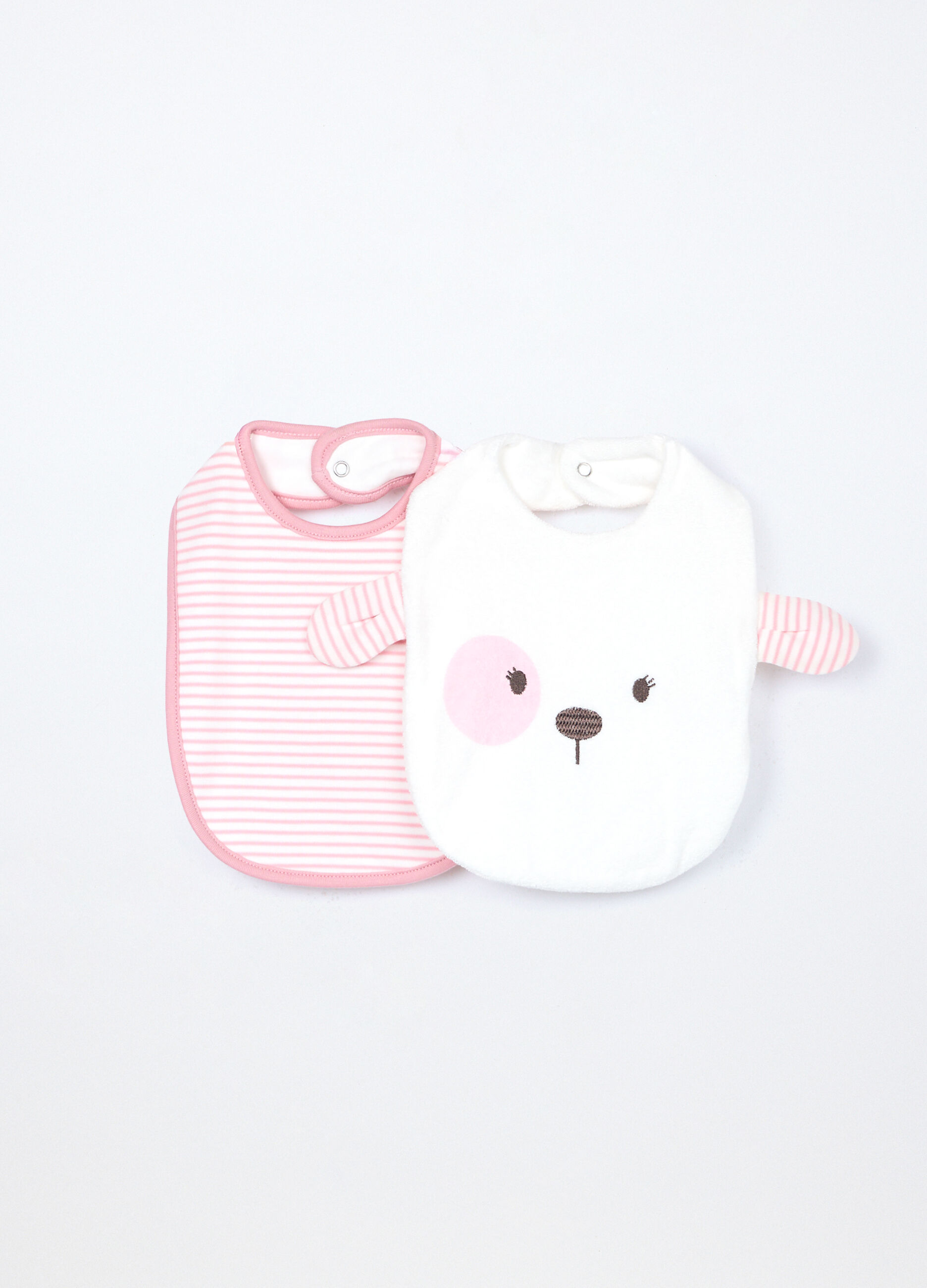 Pack 2 bavaglini in spugna di puro cotone _0