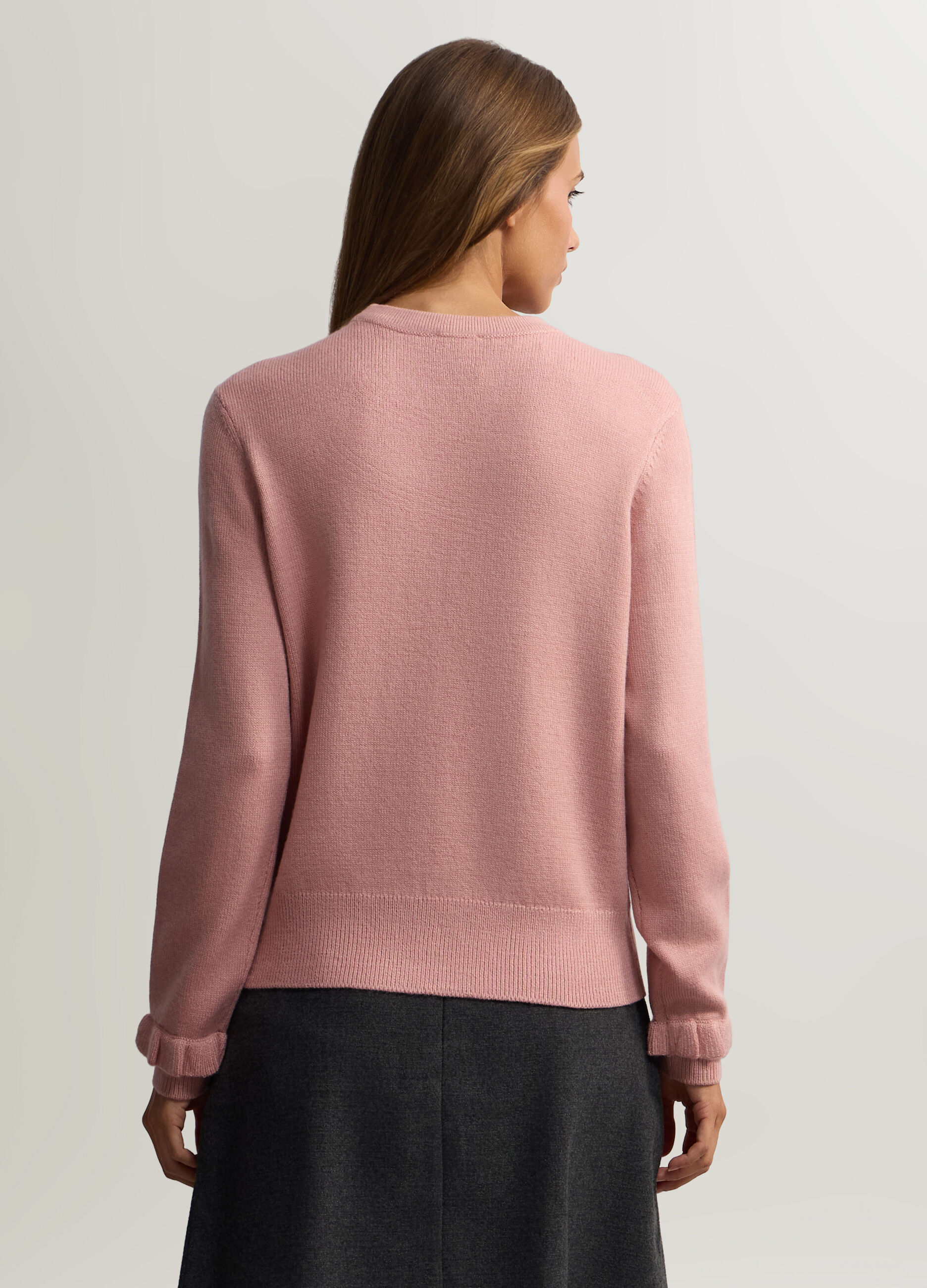 Pullover girocollo rasato donna_1