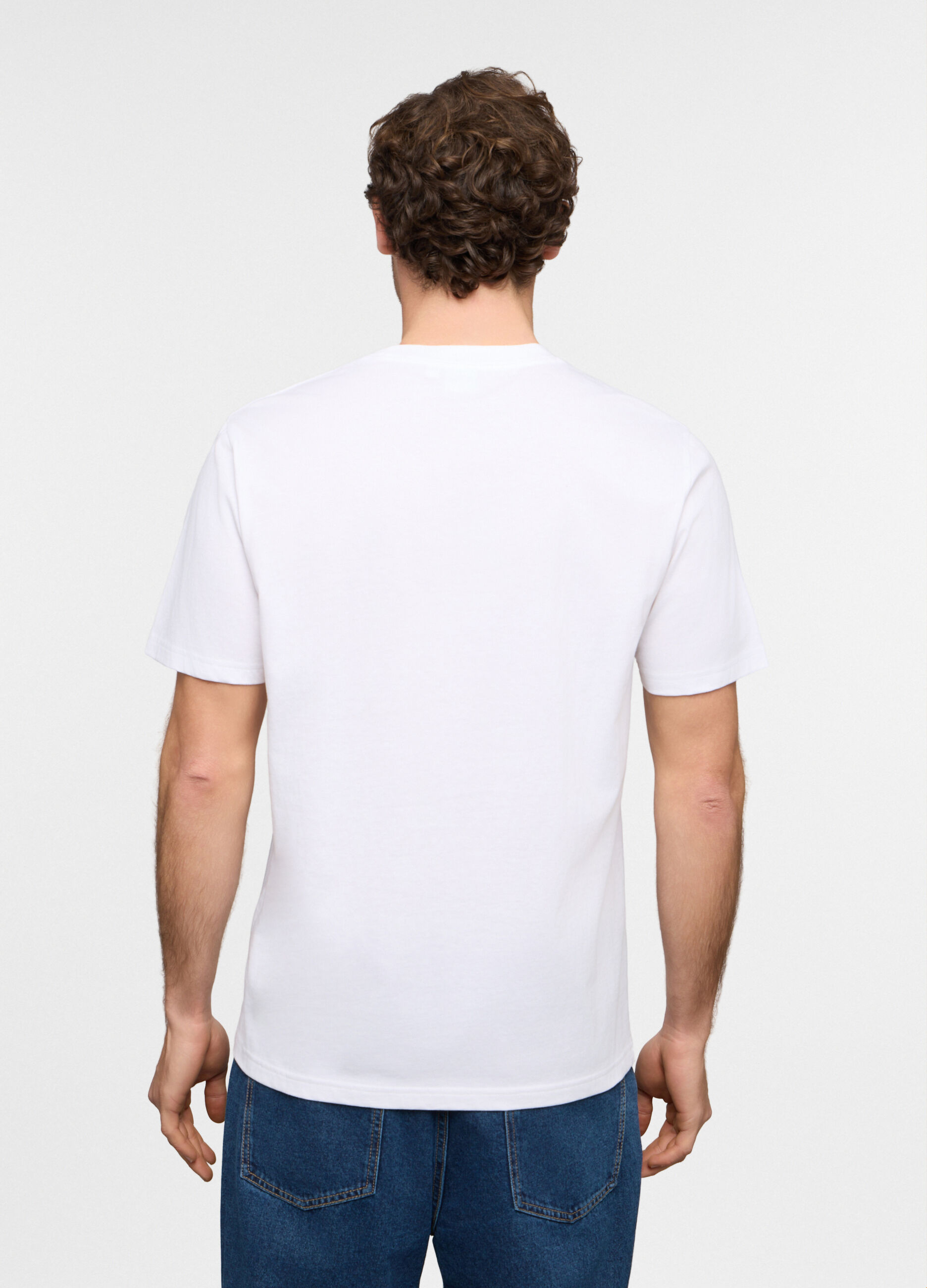 T-shirt girocollo con stampa Van Gogh uomo