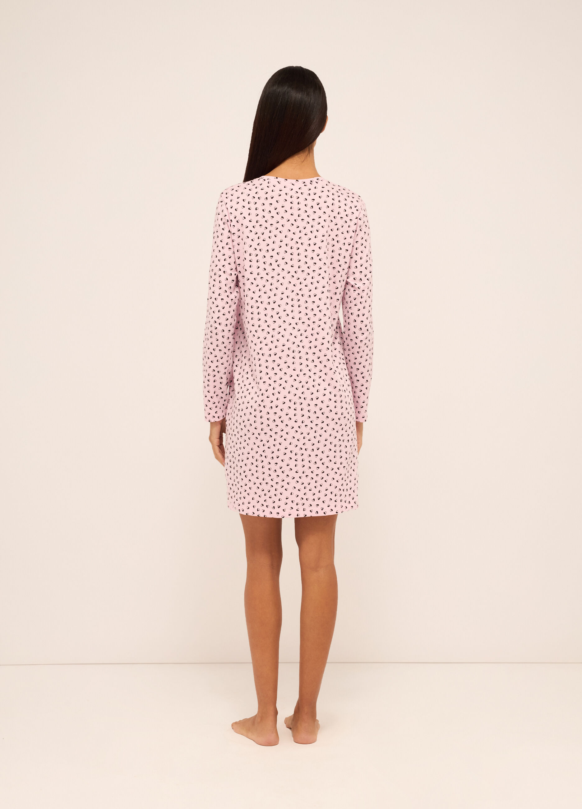 Camicia da notte in puro cotone donna_1