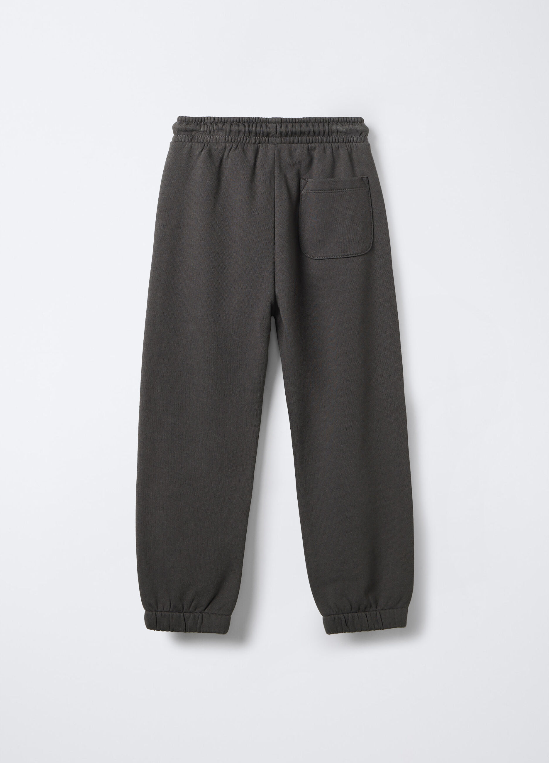 Jogger in felpa di puro cotone bambino_1