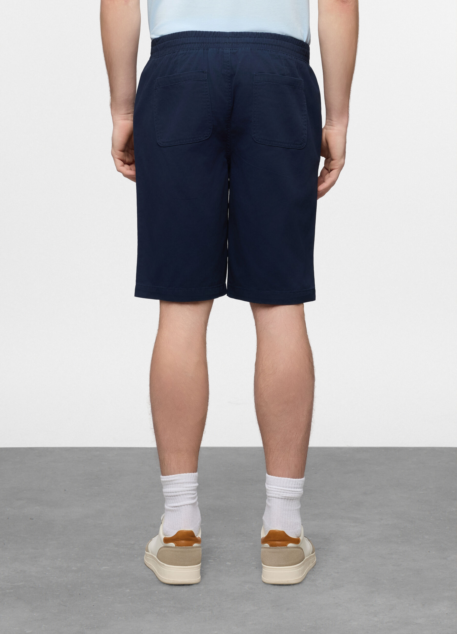 Bermuda chino in twill di cotone uomo_1