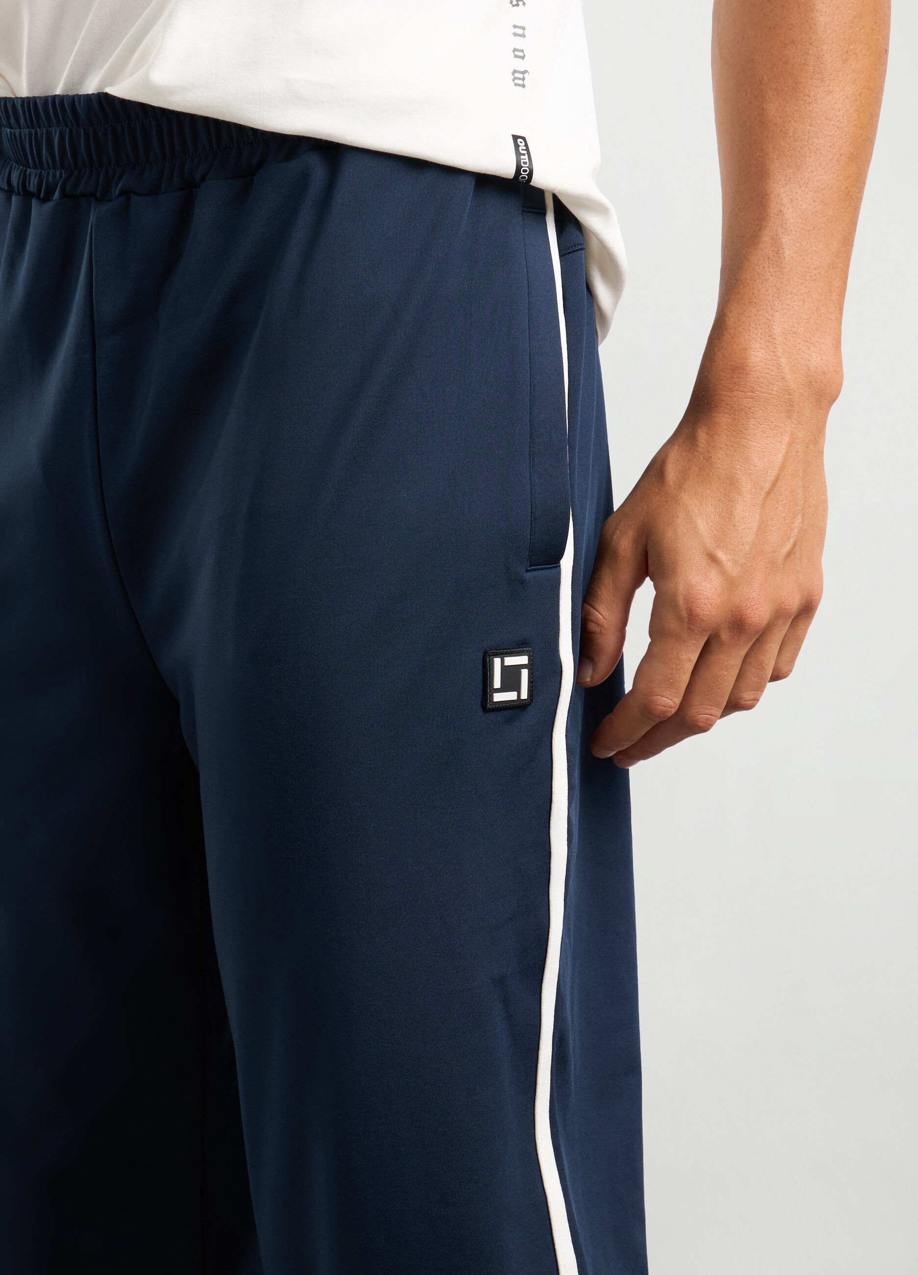 Joggers regular fit in tessuto stretch uomo_2