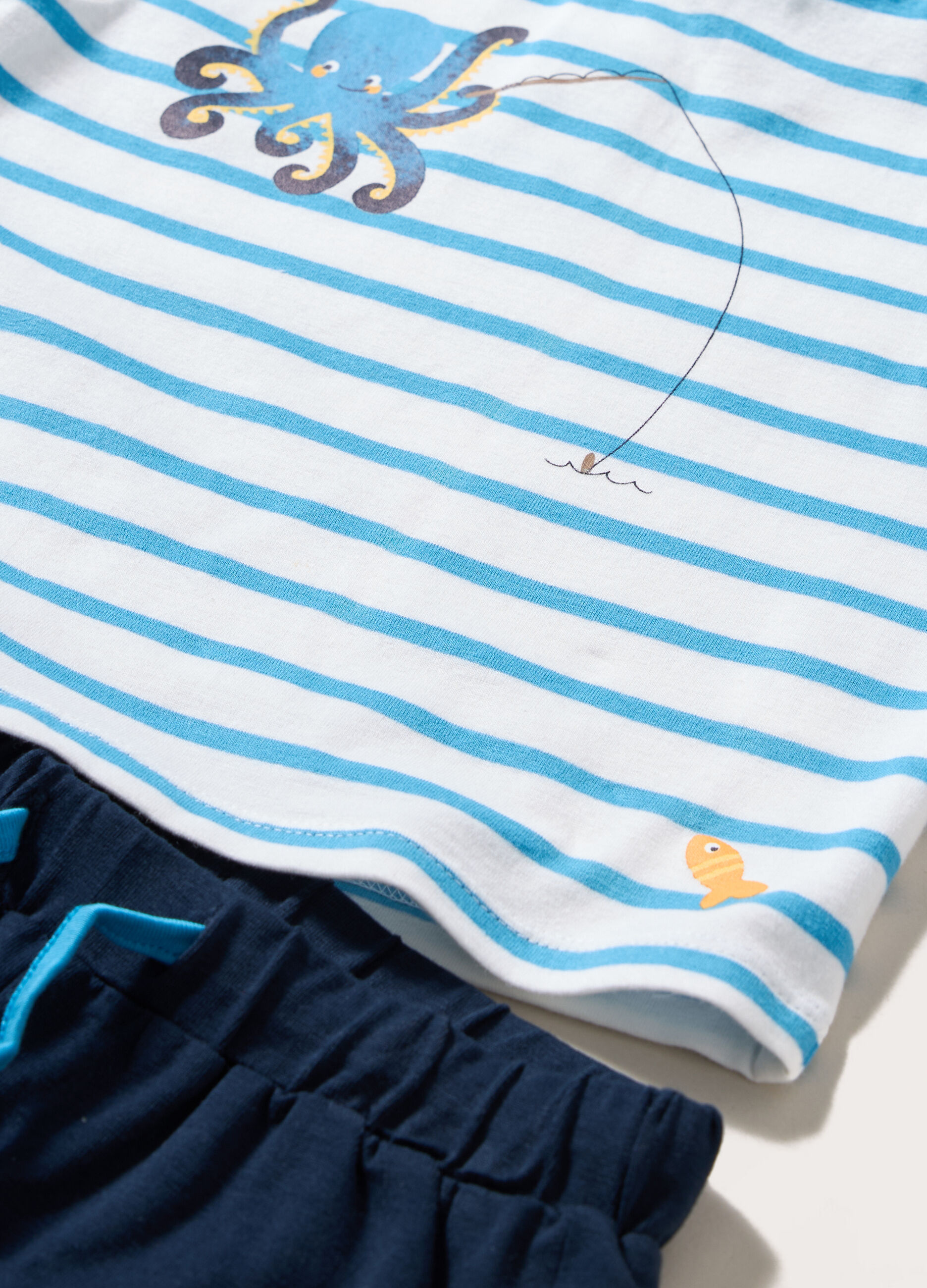 Jogging set in jersey di cotone stretch neonato_1