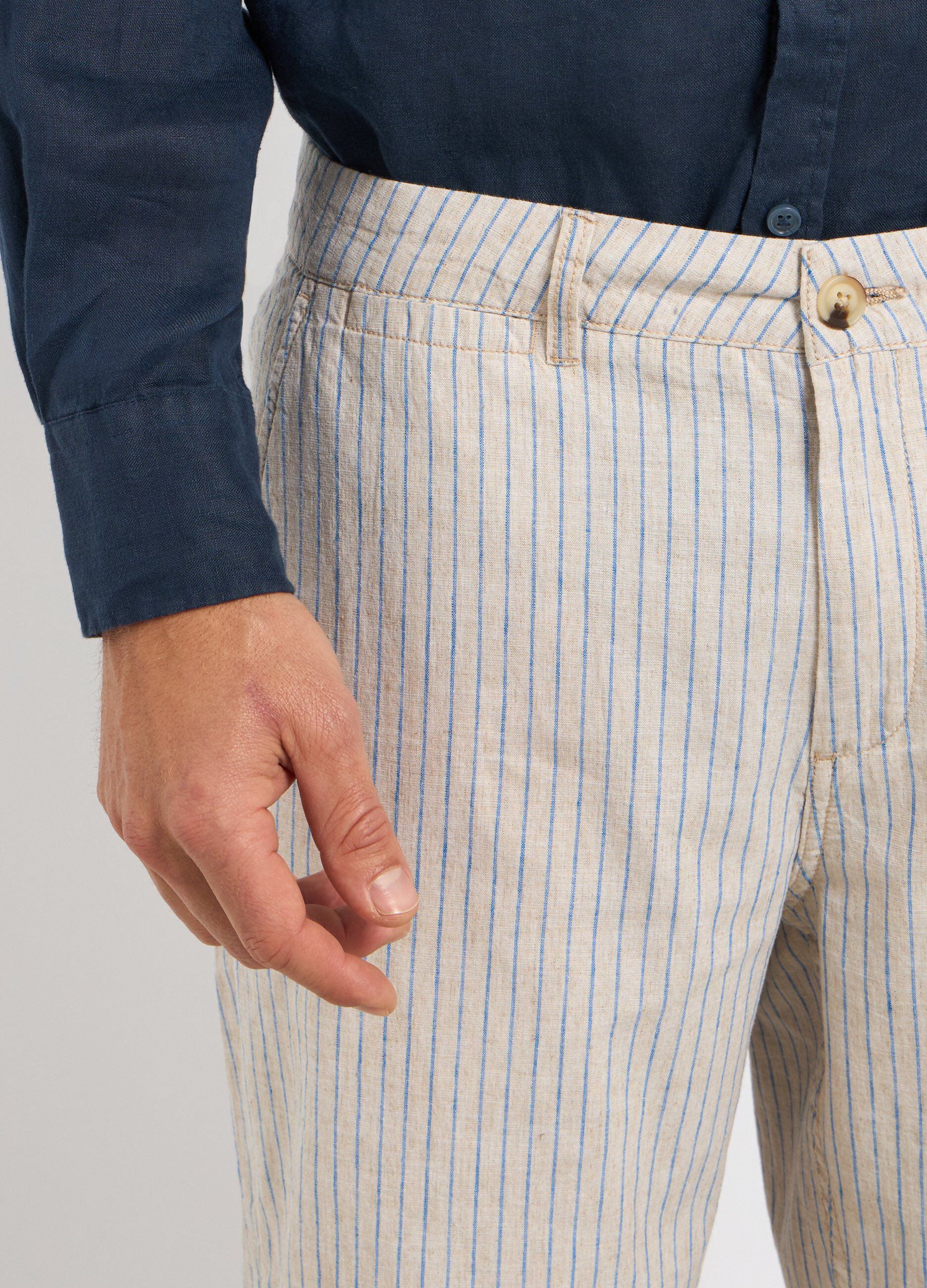 Bermuda in misto lino uomo_2