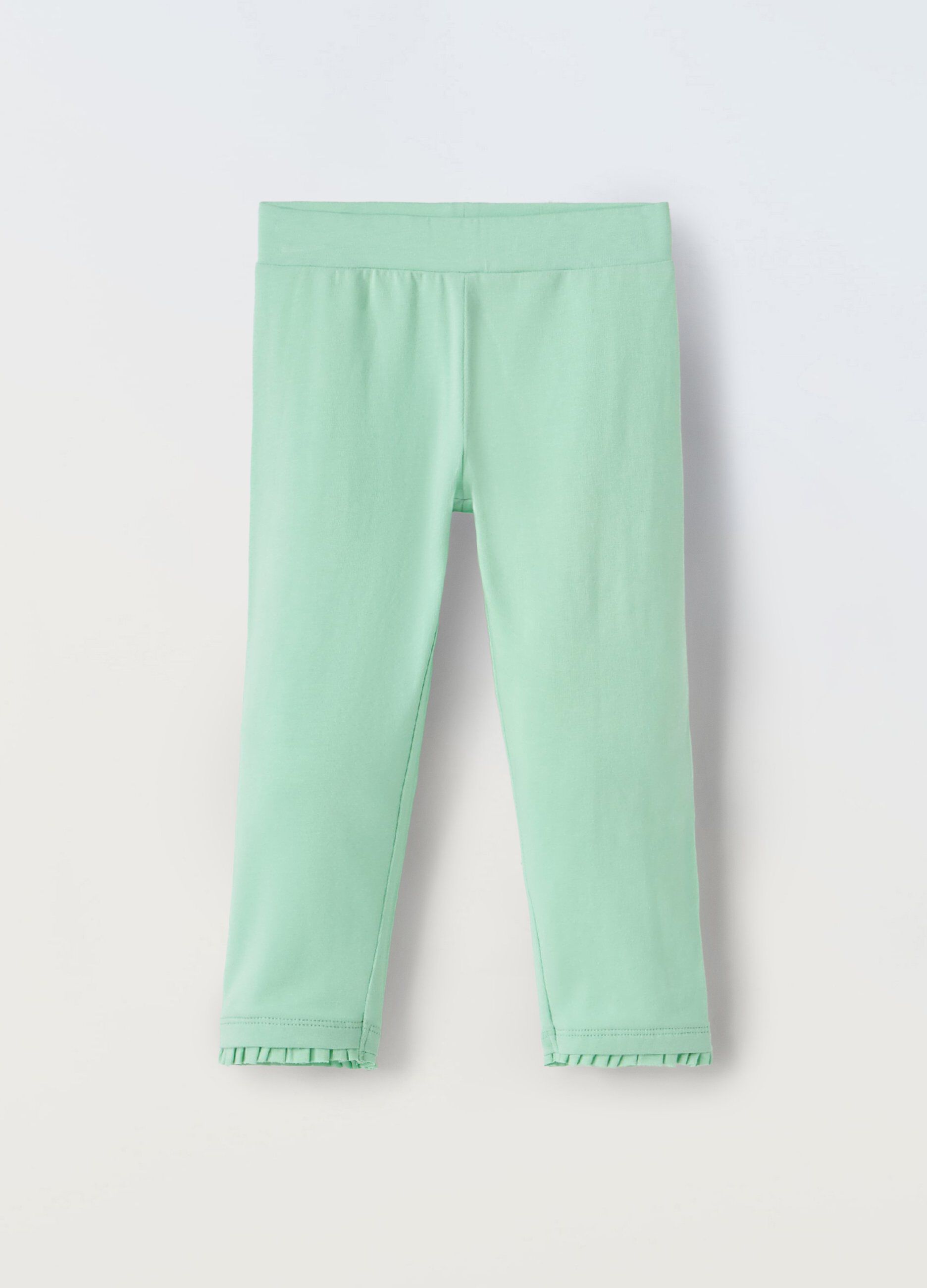 Leggings in cotone stretch bambina