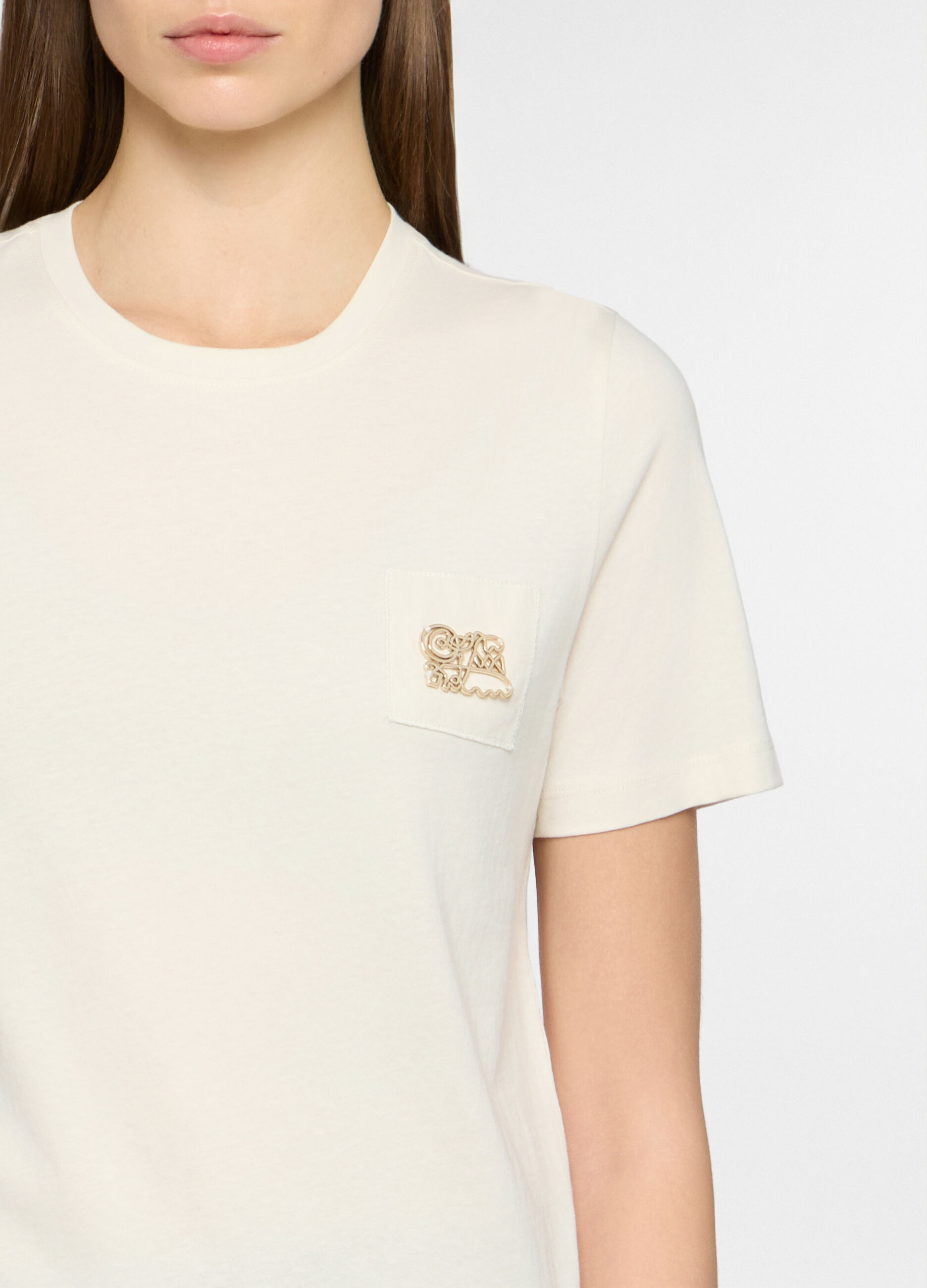T-shirt girocollo donna _2