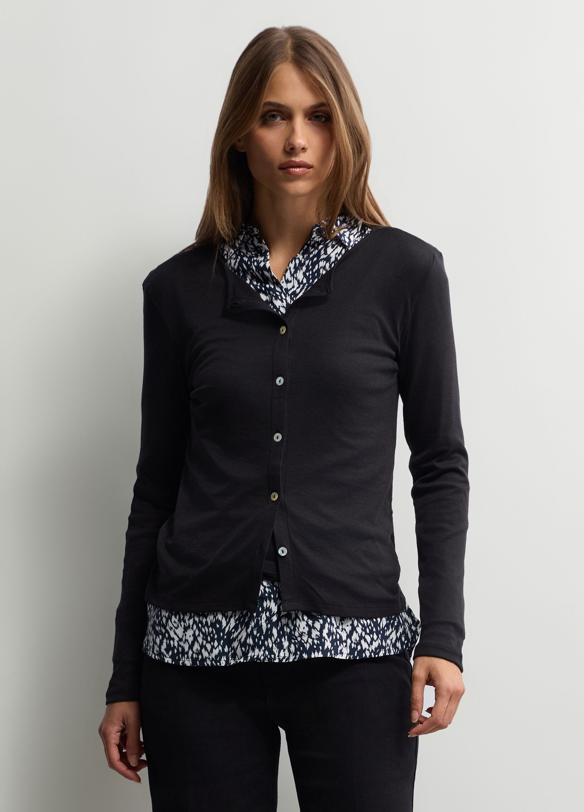 T-shirt girocollo Fitted donna_0