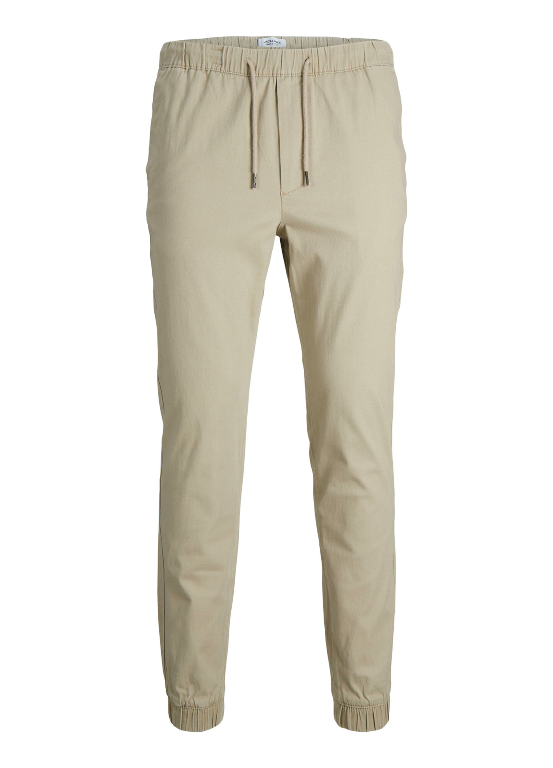 Jogger regular fit ibridi in twill di cotone uomo_6