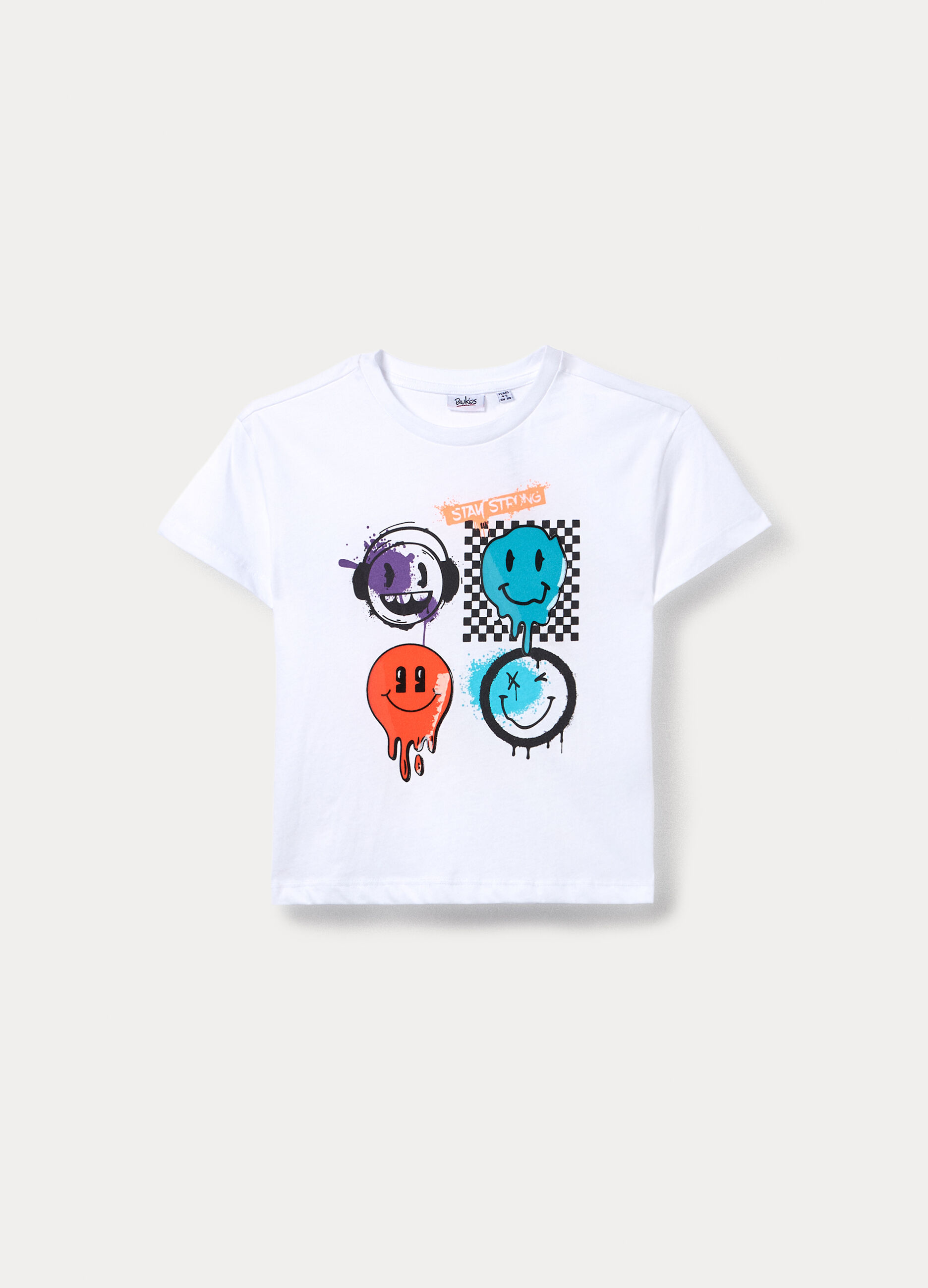 T-shirt girocollo in jersey di puro cotone bambino_0