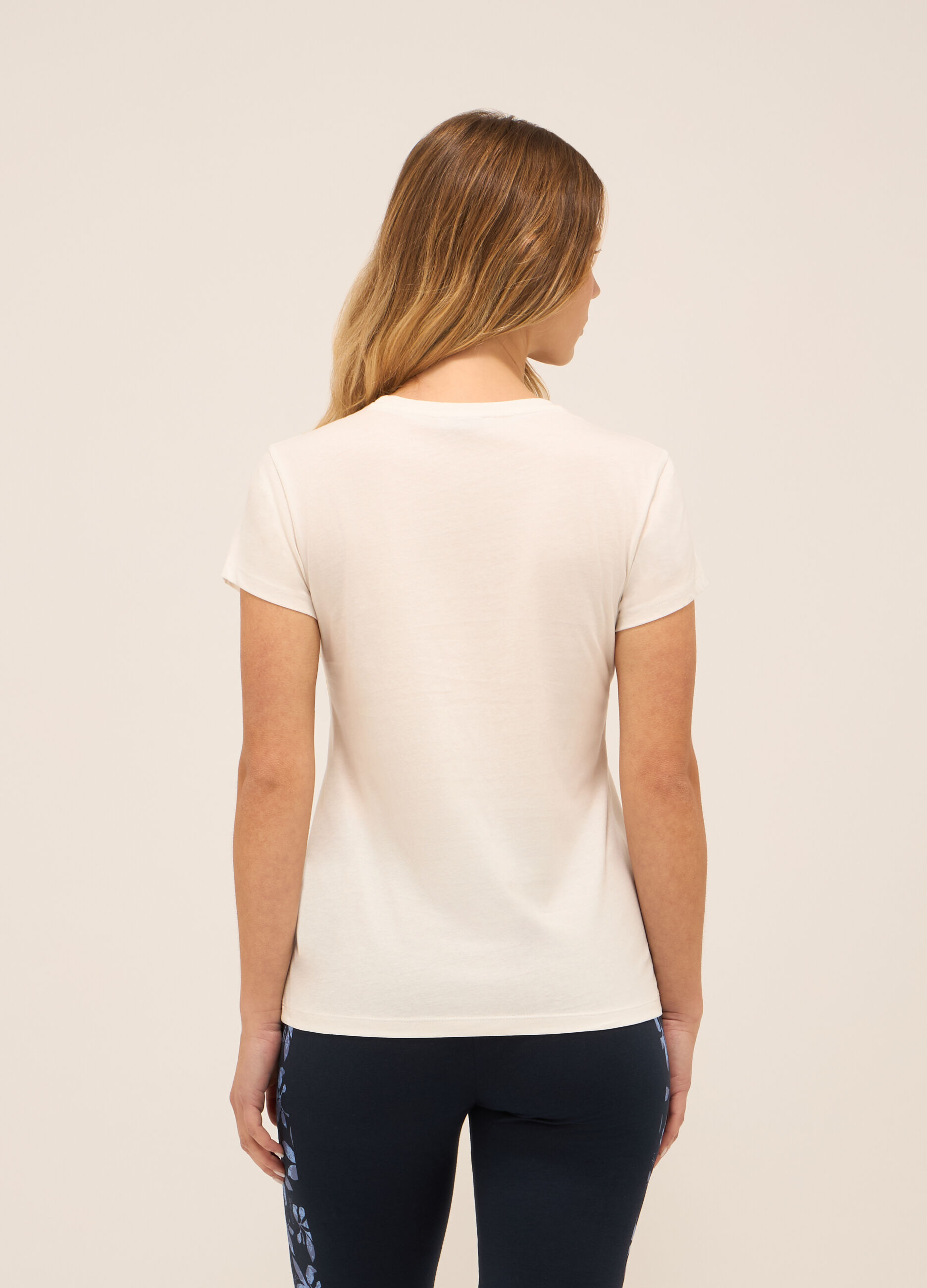 T-shirt in puro cotone donna_1