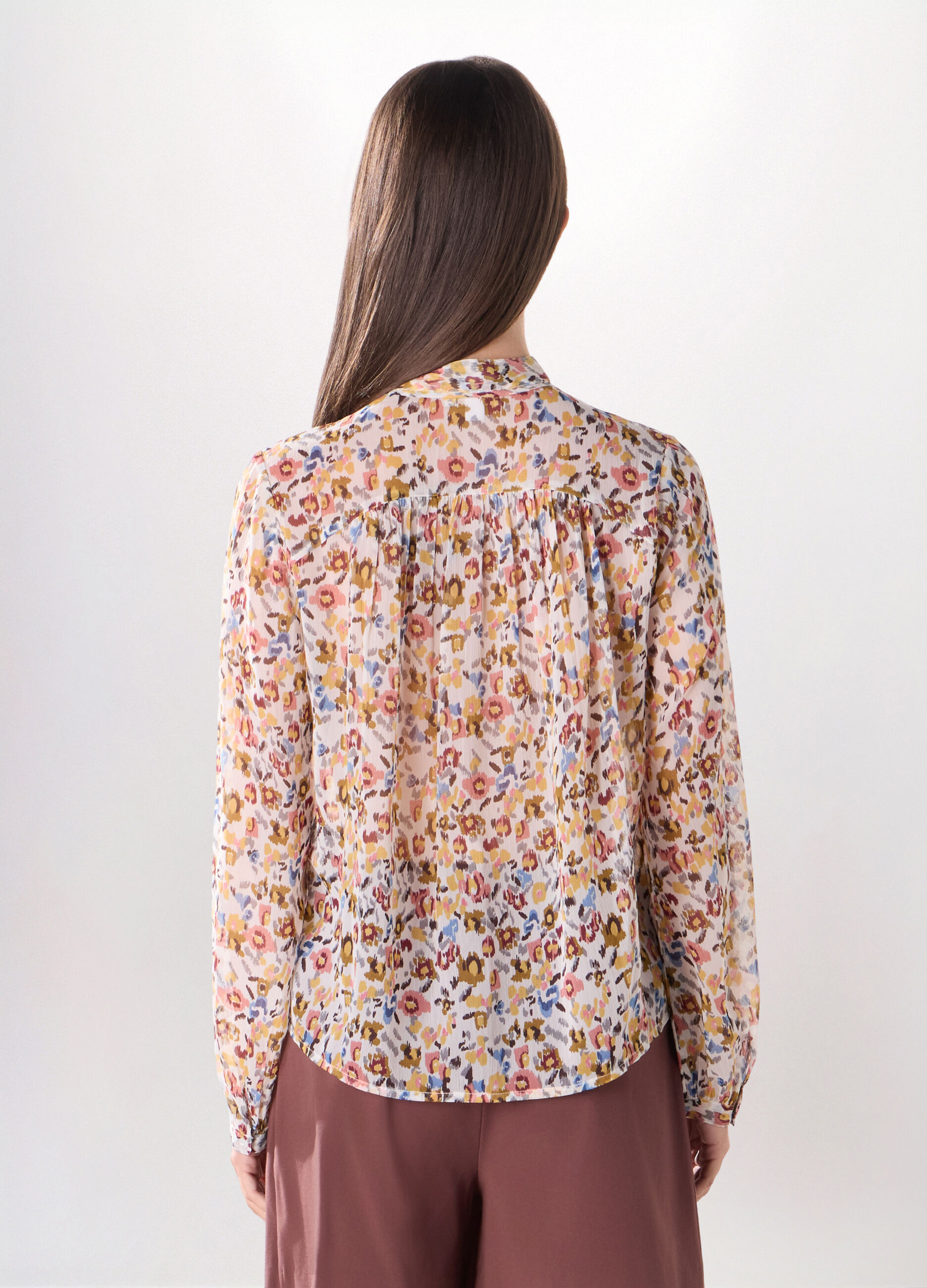 Camicia in chiffon donna_1
