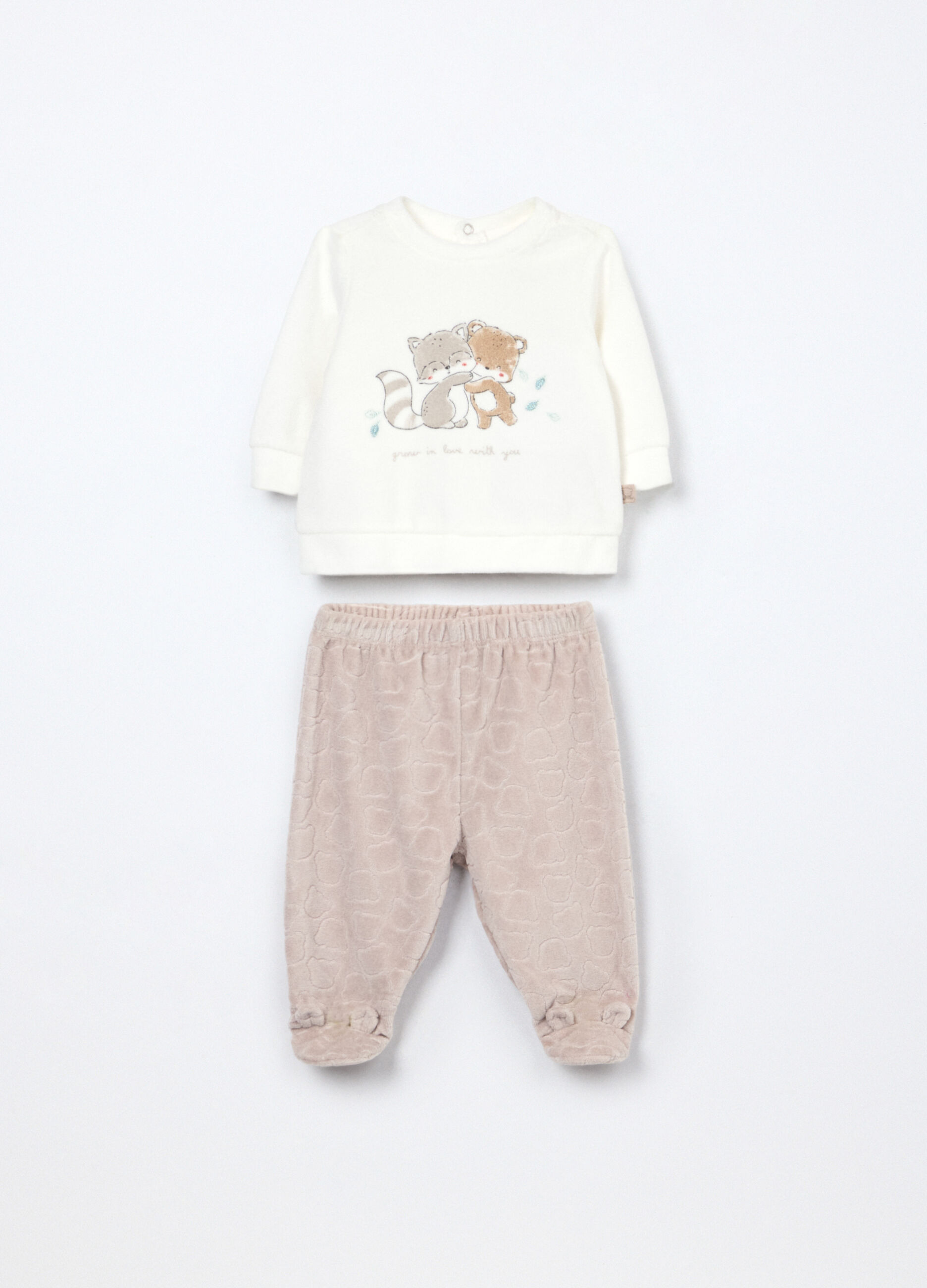 Set in misto cotone velour_0