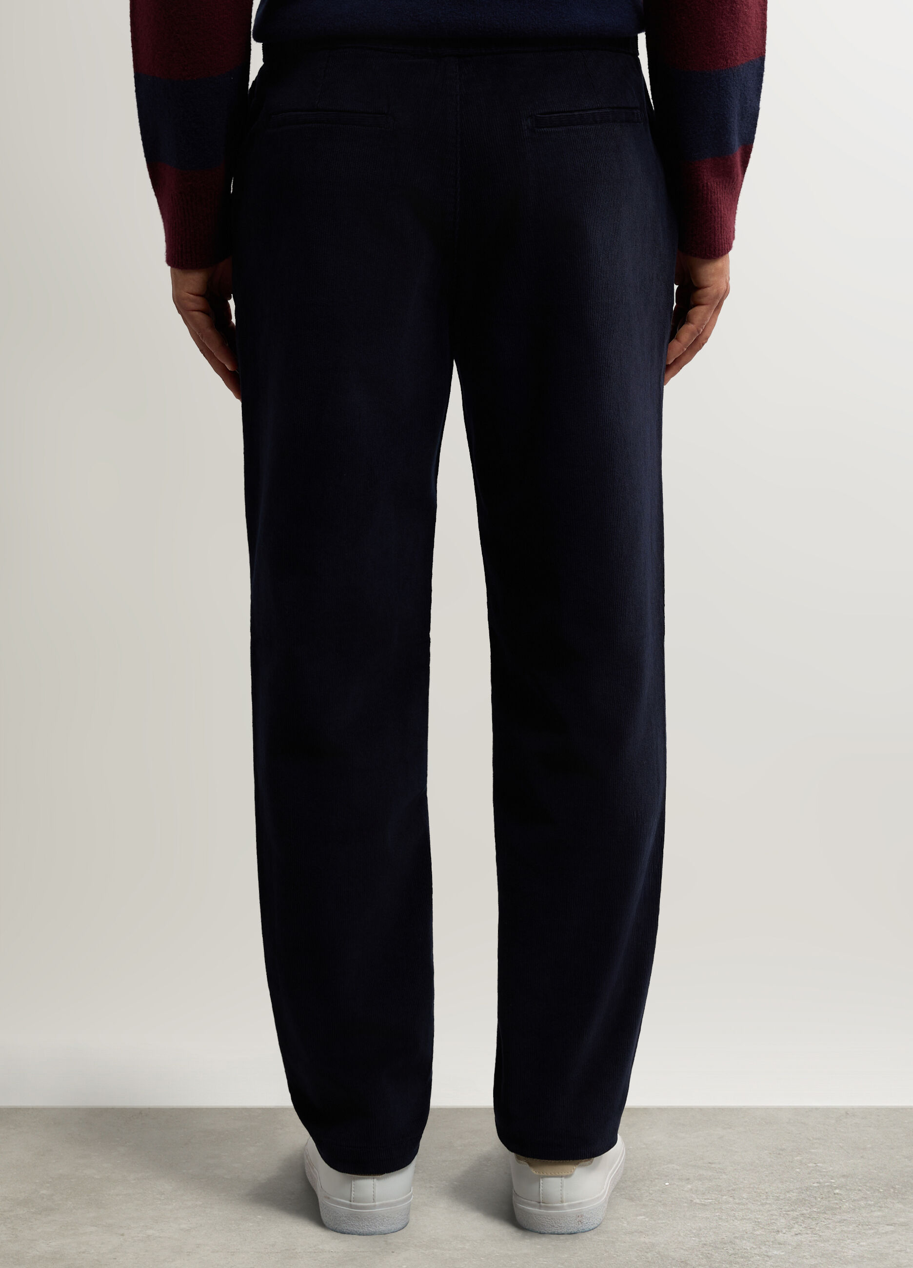 Pantalone chino in velluto a coste di cotone uomo_2