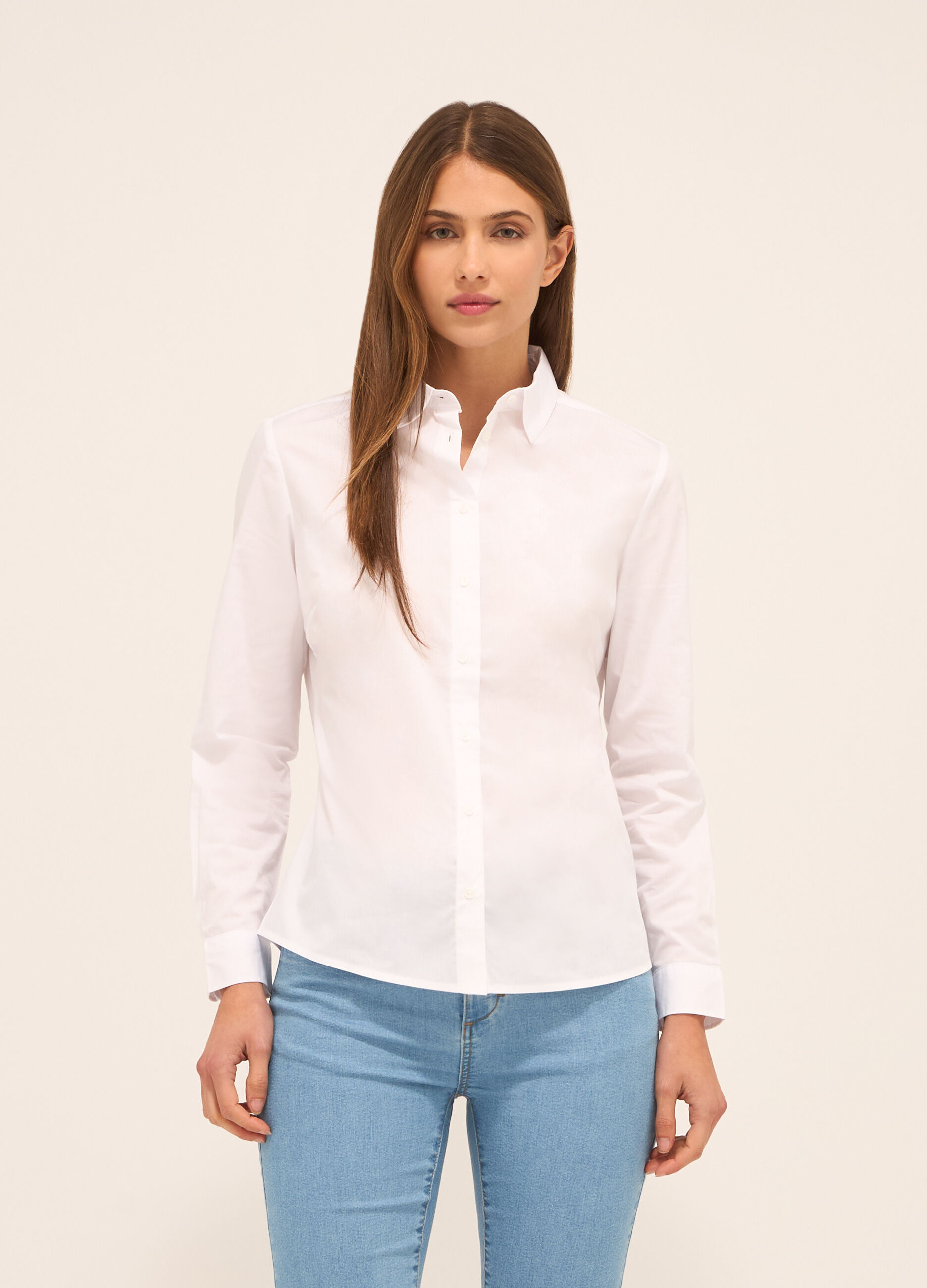 Camicia in poli-cotton donna_0