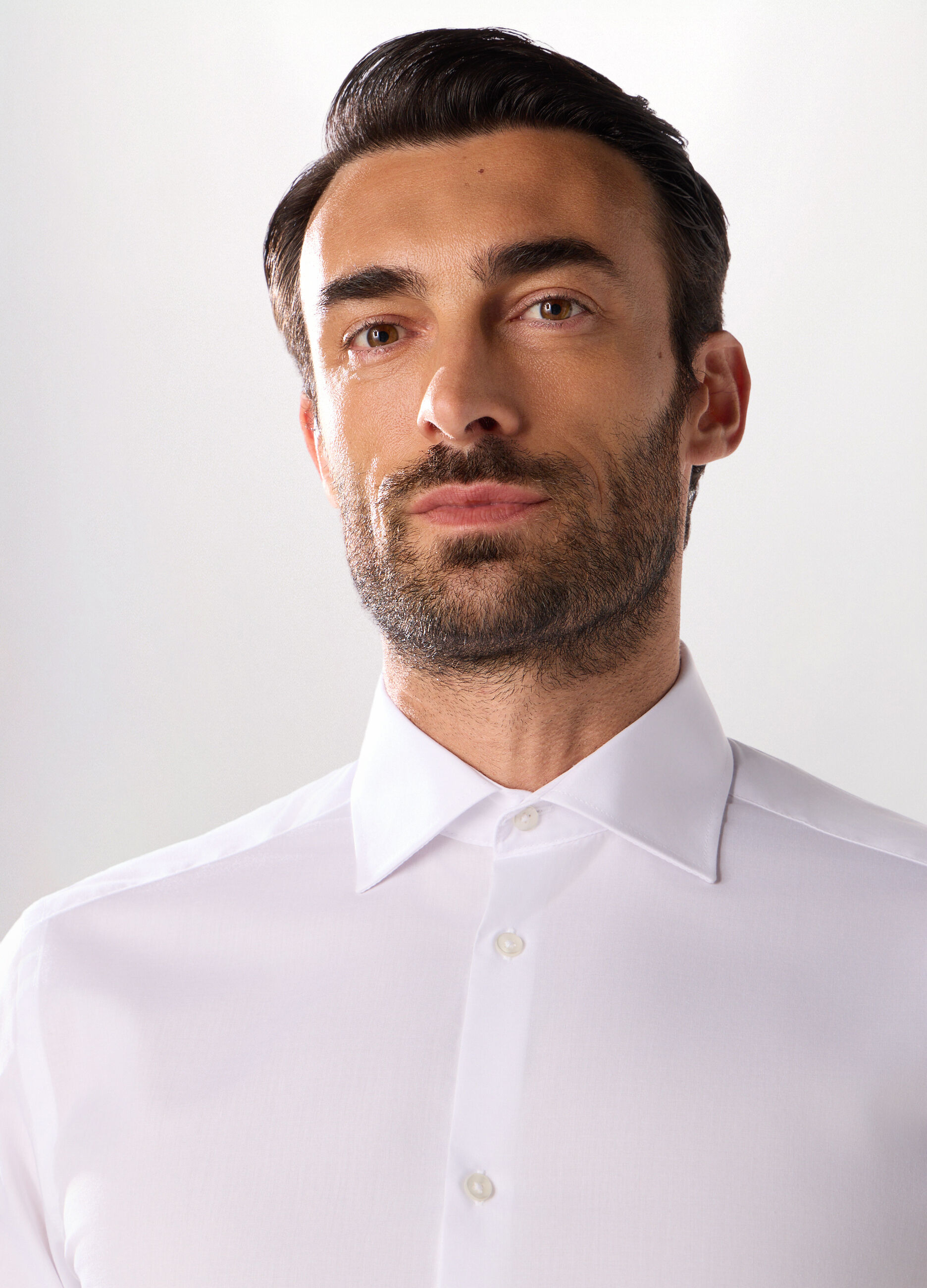 Camicia regular fit in misto cotone uomo_2