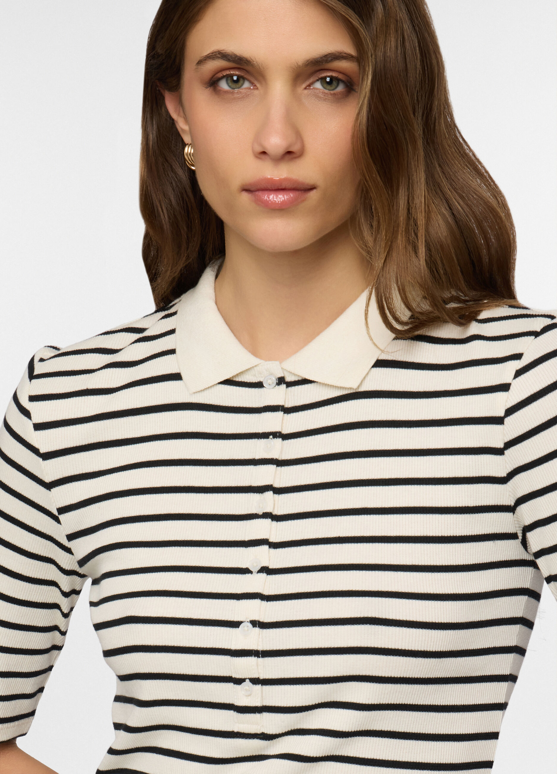 Polo in costina stretch donna_2