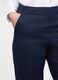 Pantaloni fit regular misto lino donna_2