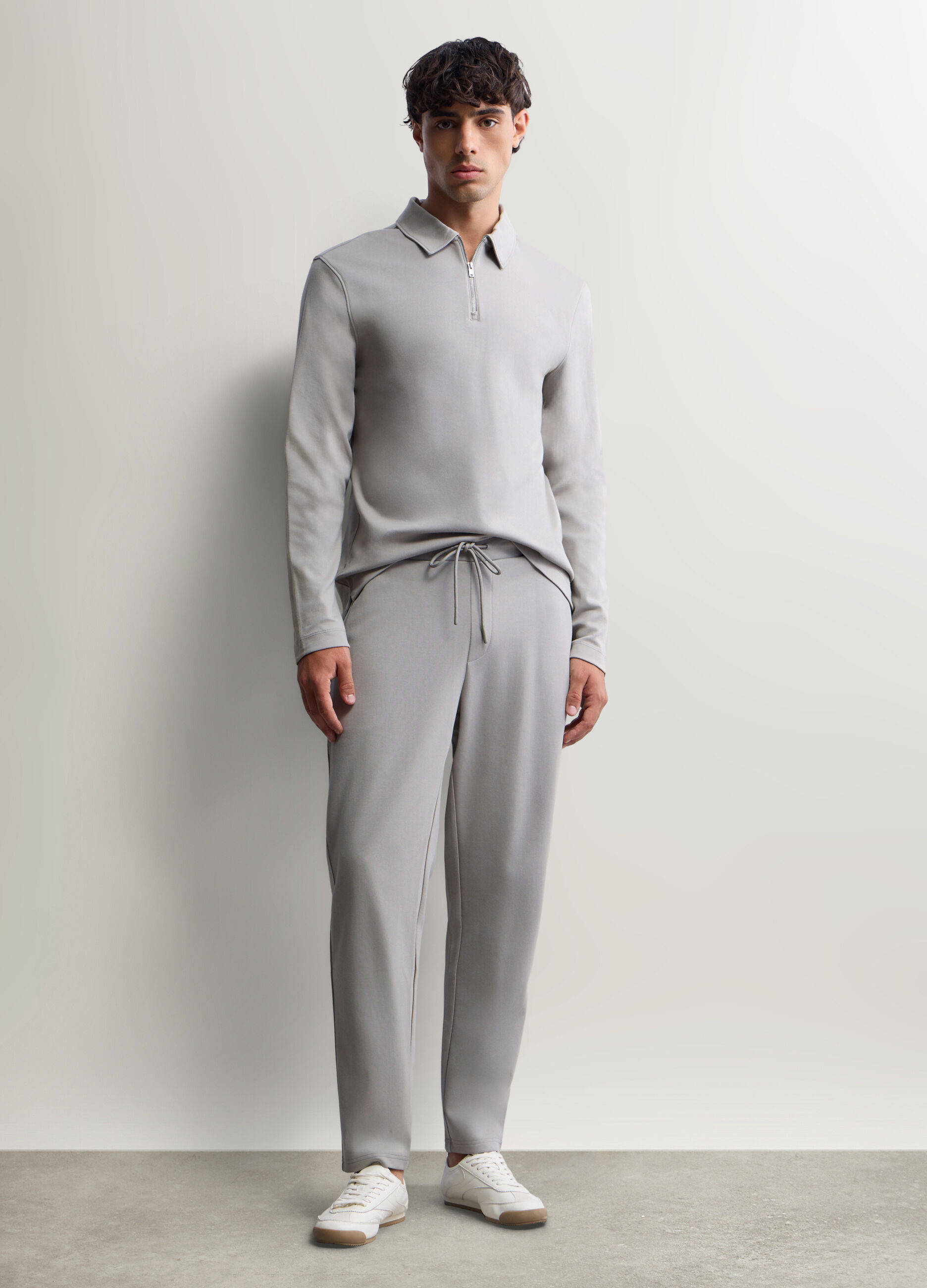 Jogger in interlock misto cotone uomo_0