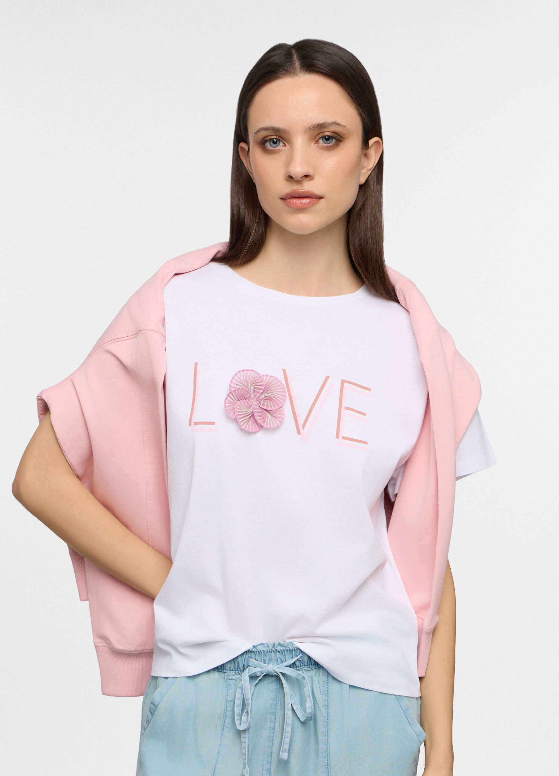 T-shirt girocollo donna_0