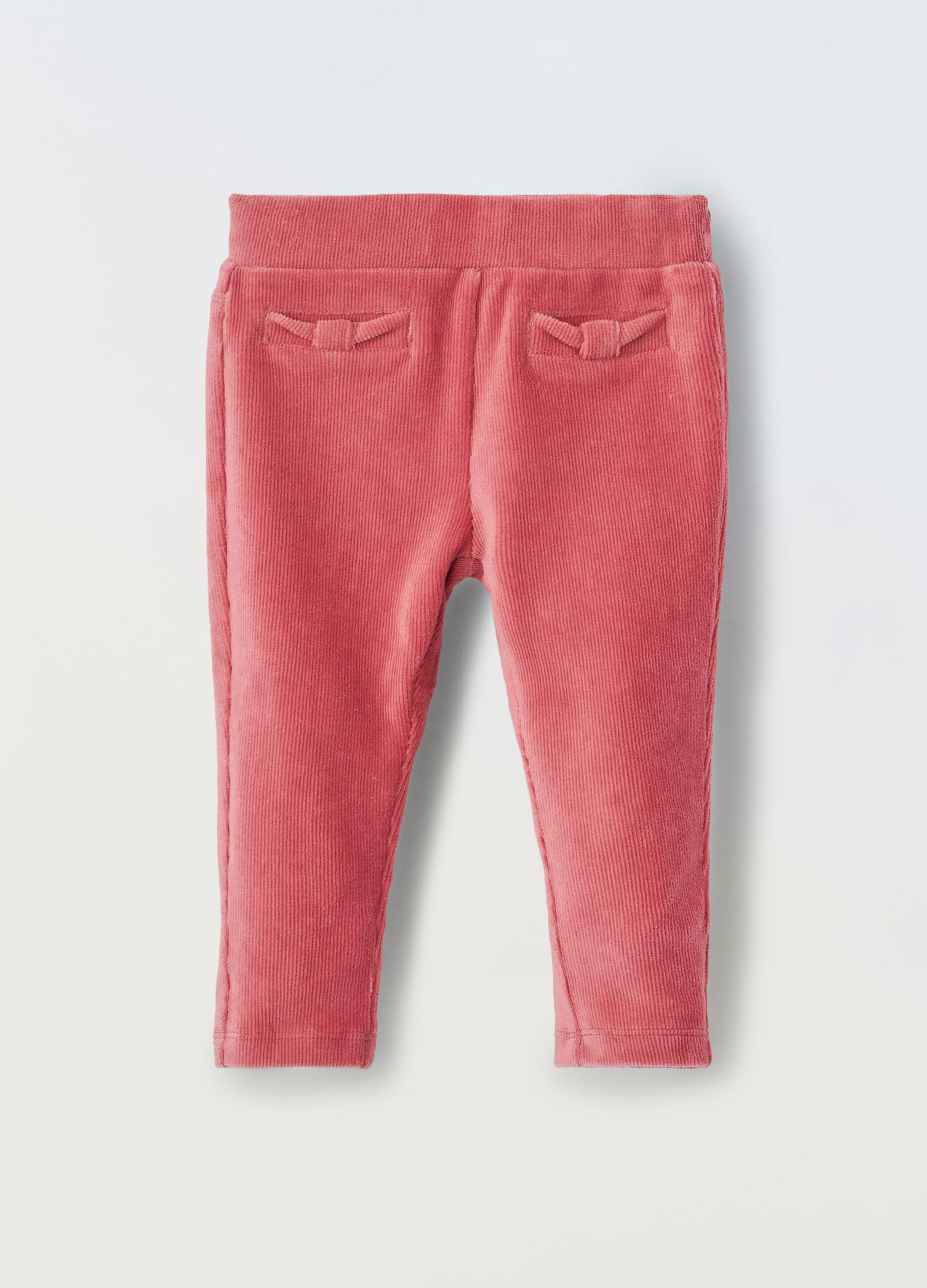 Leggings in costina di misto cotone donna_0