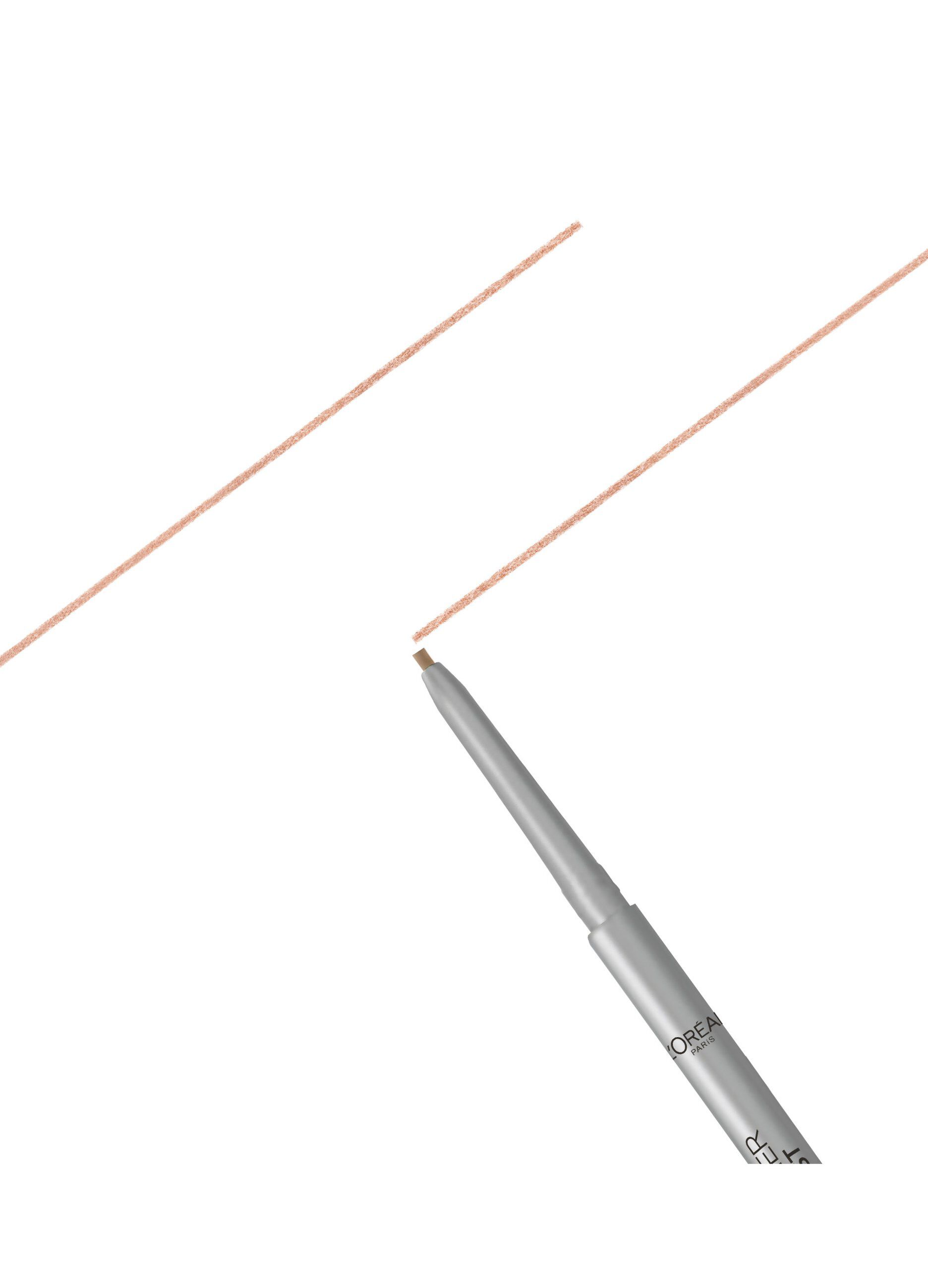 L'Oréal Paris Matita Automatica Sopracciglia Brow Artist Le Skinny, Punta extra sottile da 1,5 mm, Tratto Ultra Preciso, 101 Blonde.